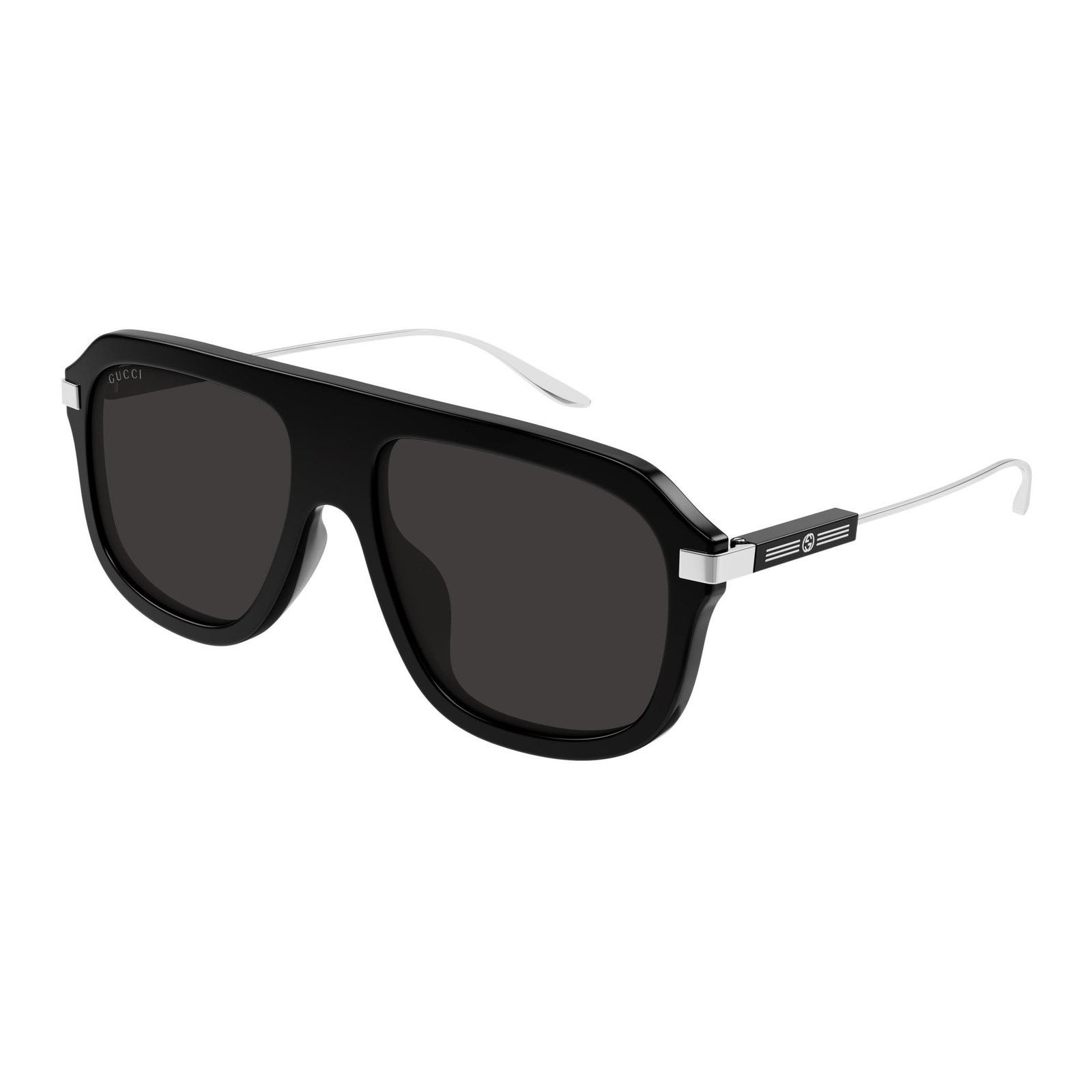 Gucci NEW Gucci Sunglasses GG1309S 005 Shiny Black Grey Shield Men Size ONE SIZE - 2 Thumbnail
