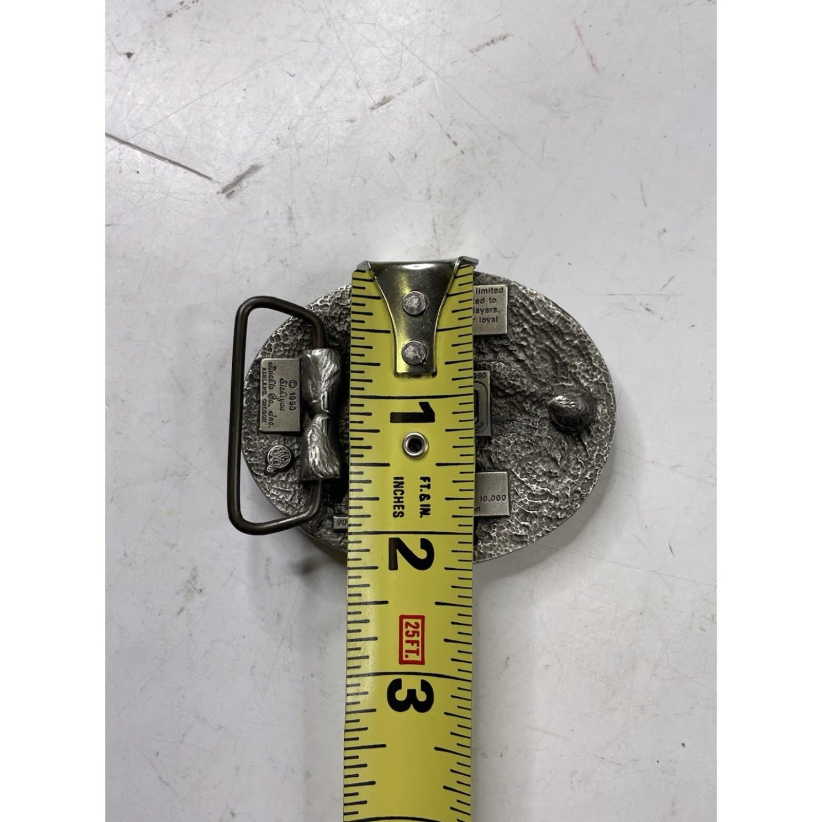 Vintage VINTAGE Mets Belt Buckle Pewter Silver 1990 Limited Edition Men NY Mets Unbranded West Coast Siskiyou Pewter Buckle Silver Belt Buckle Men Size ONE SIZE - 6 Thumbnail