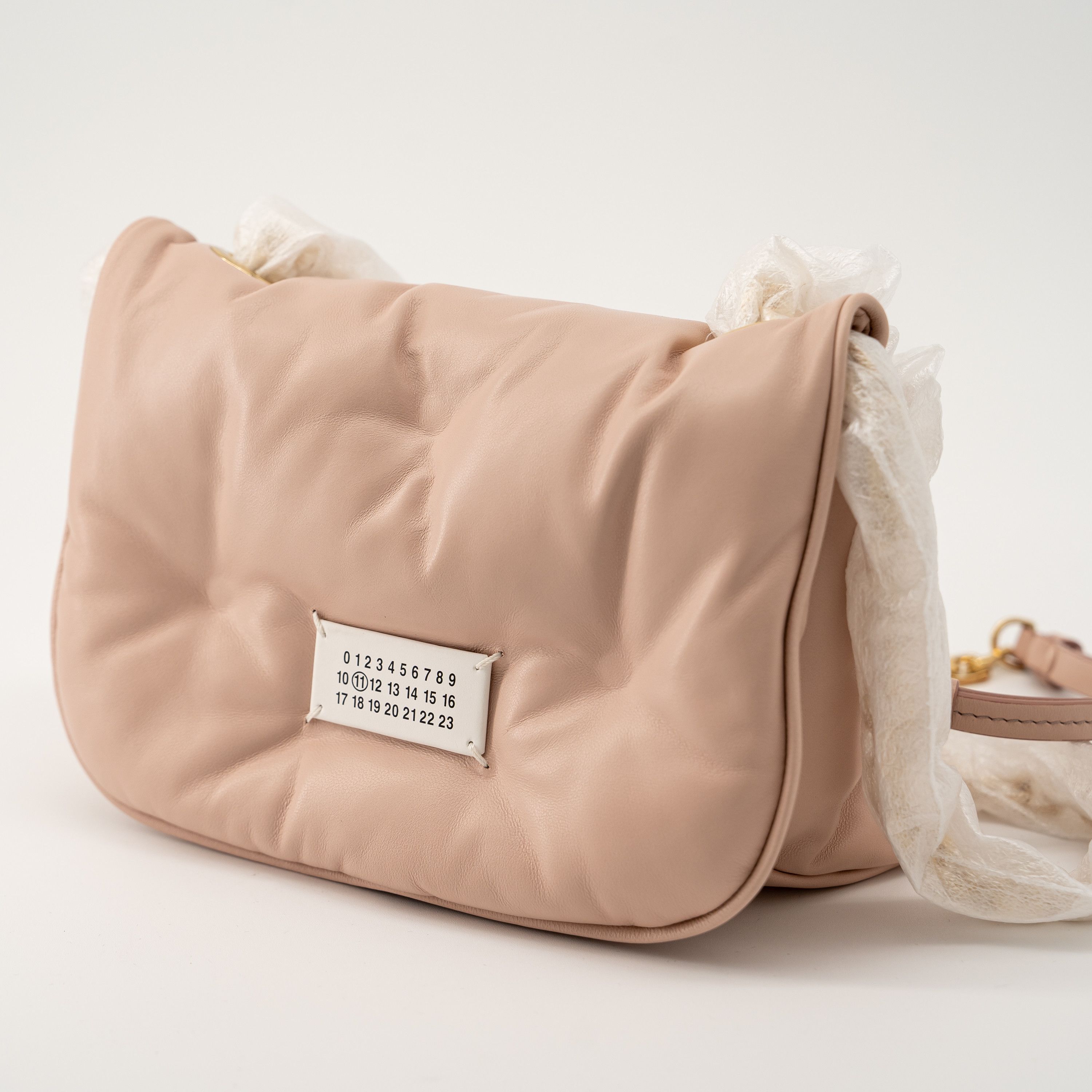Maison Margiela Maison Margiela Pink Small Glam Slam Bag Chain Leather Size ONE SIZE - 2 Thumbnail