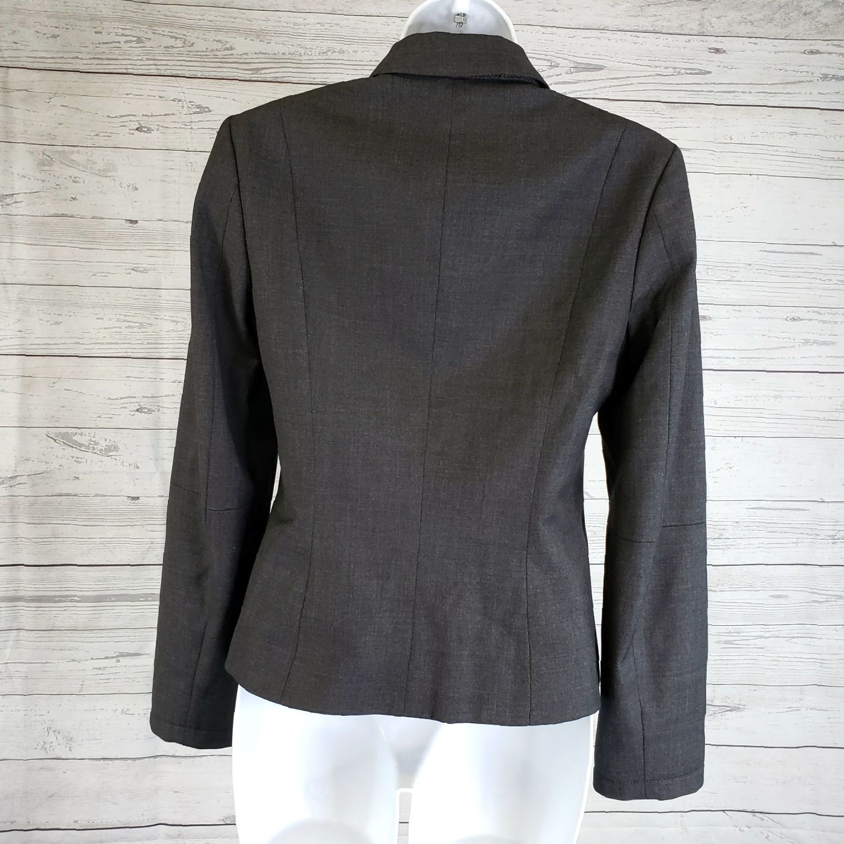J.Crew J.Crew Blazer Womens Size 2 Wool Solid Gray Hidden Buttons Suit Jacket/Blazer 100% Wool Womens Size XS / US 0-2 / IT 36-38 - 3 Thumbnail