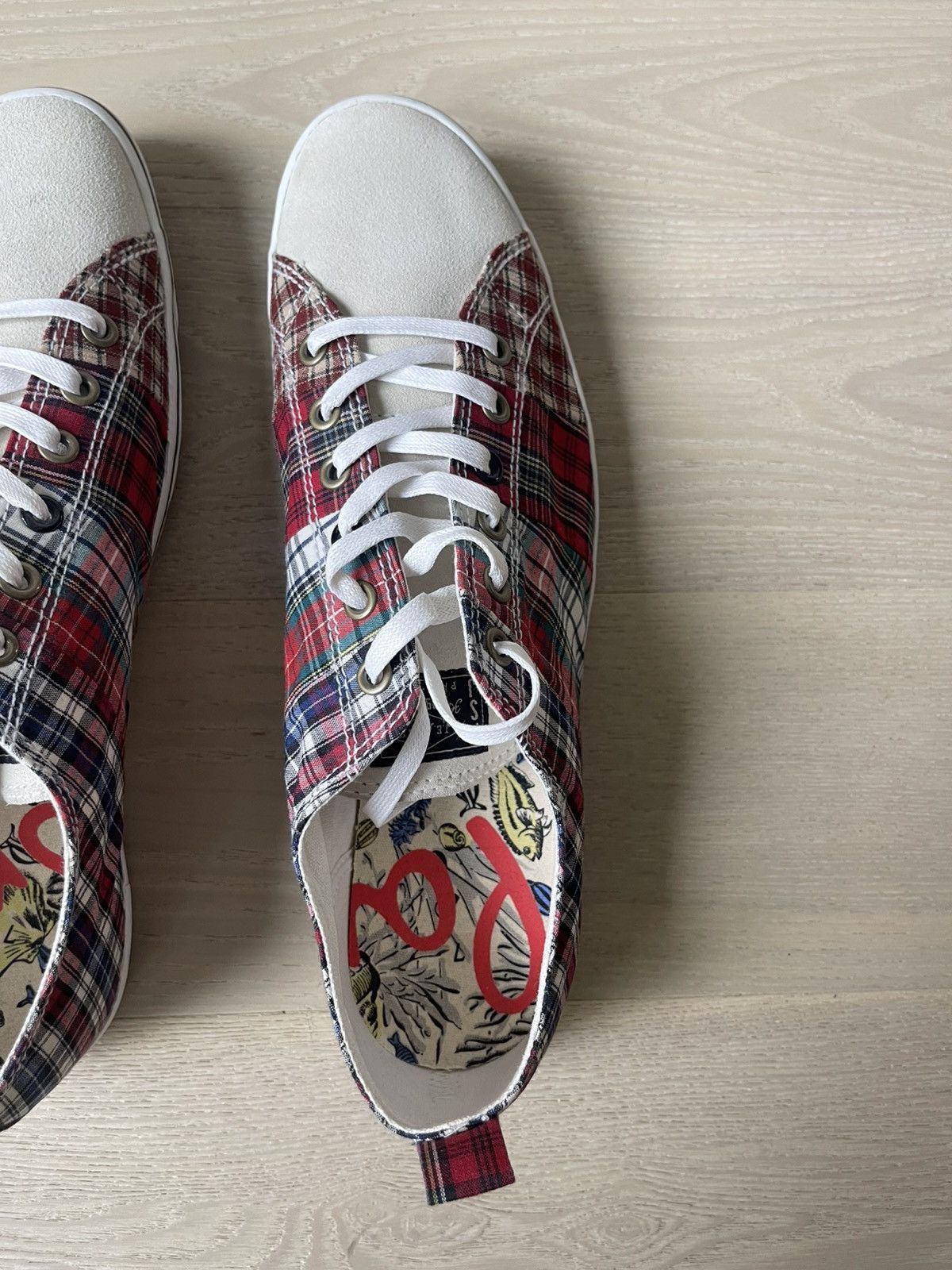 Paul Smith DS Paul Smith Musa Sneakers Red Tartan Multi UK7/US8 Men’s Size US 8 / EU 41 - 6 Thumbnail