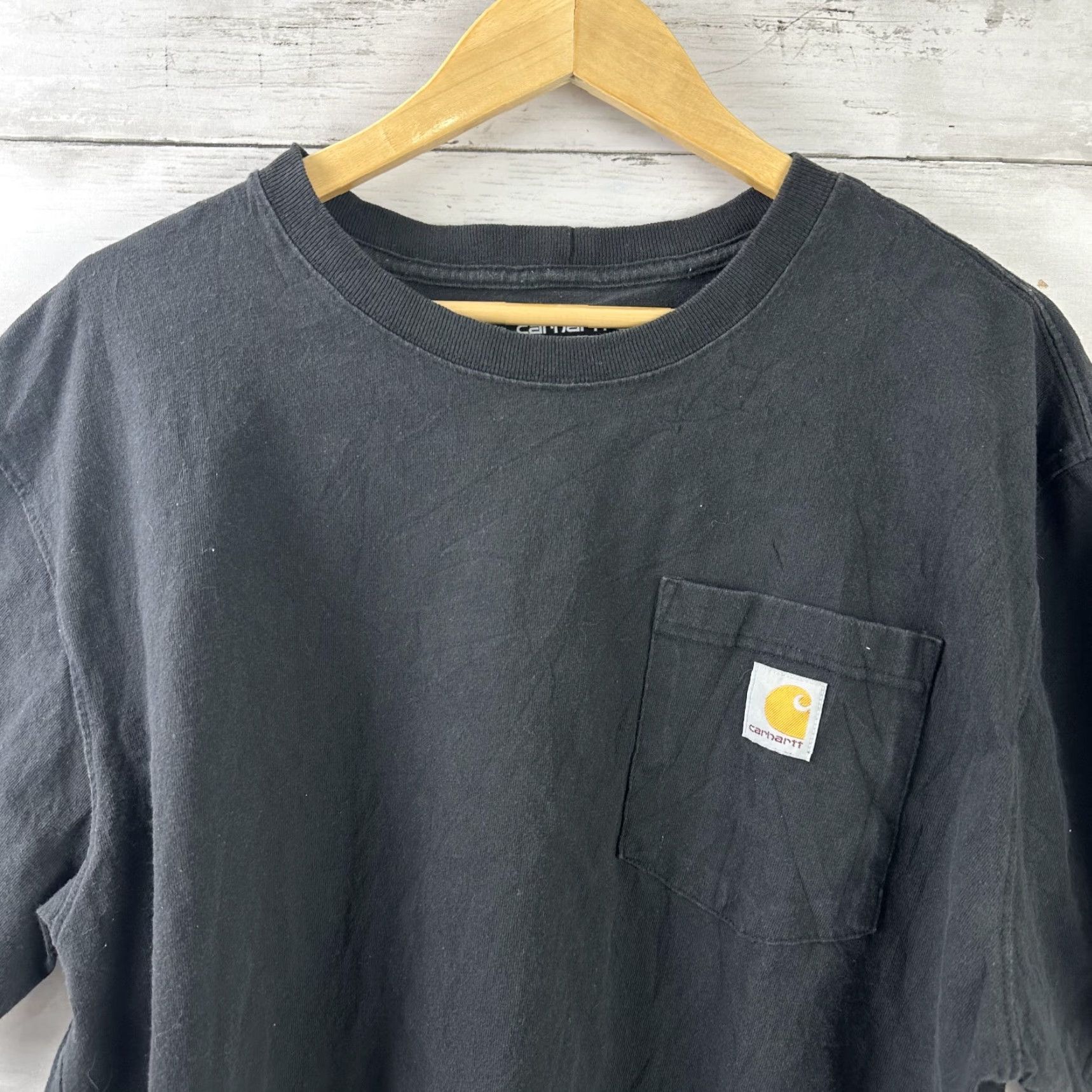 Carhartt Carhartt Men’s T-Shirt Short Sleeve Workwear Pocket K87 2020s Black Outdoor Classic Size US L / EU 52-54 / 3 - 2 Thumbnail