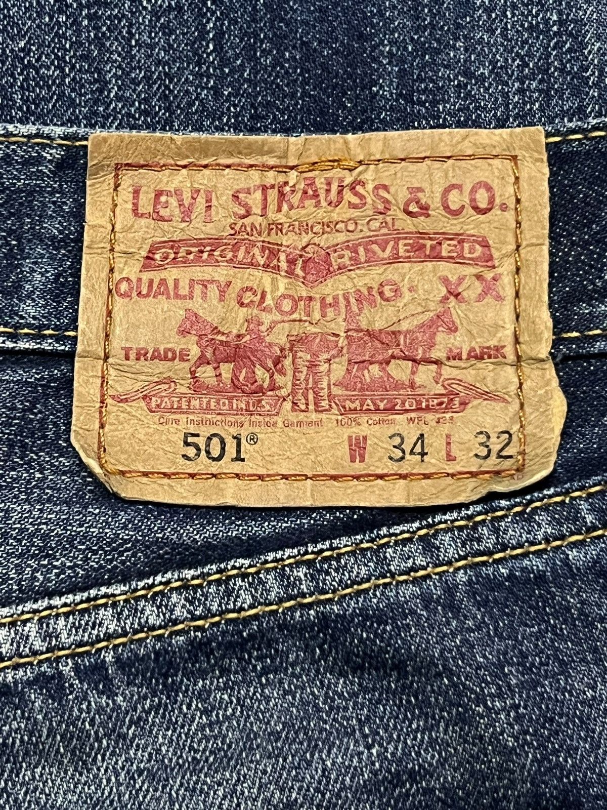 Levi's Vintage Levi’s Lot 501 Original Button Jeans - Japan Market Size US 35 - 13 Thumbnail