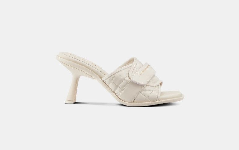 o1w1db11024 Evolution Heeled Slides in White