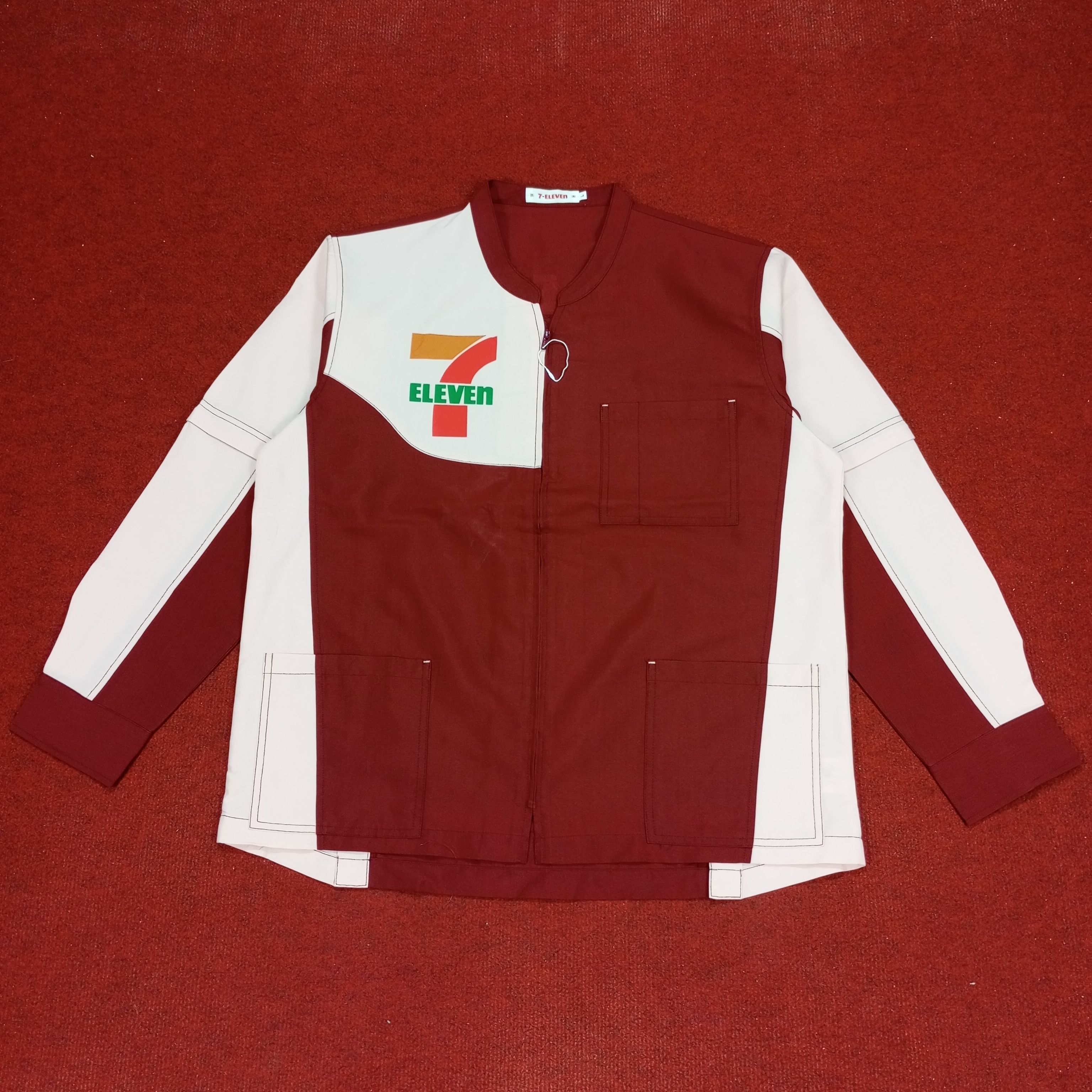 Japanese Brand × Vintage 7 Eleven Japanese Workers Uniform Jacket Size US L / EU 52-54 / 3 - 1 Thumbnail