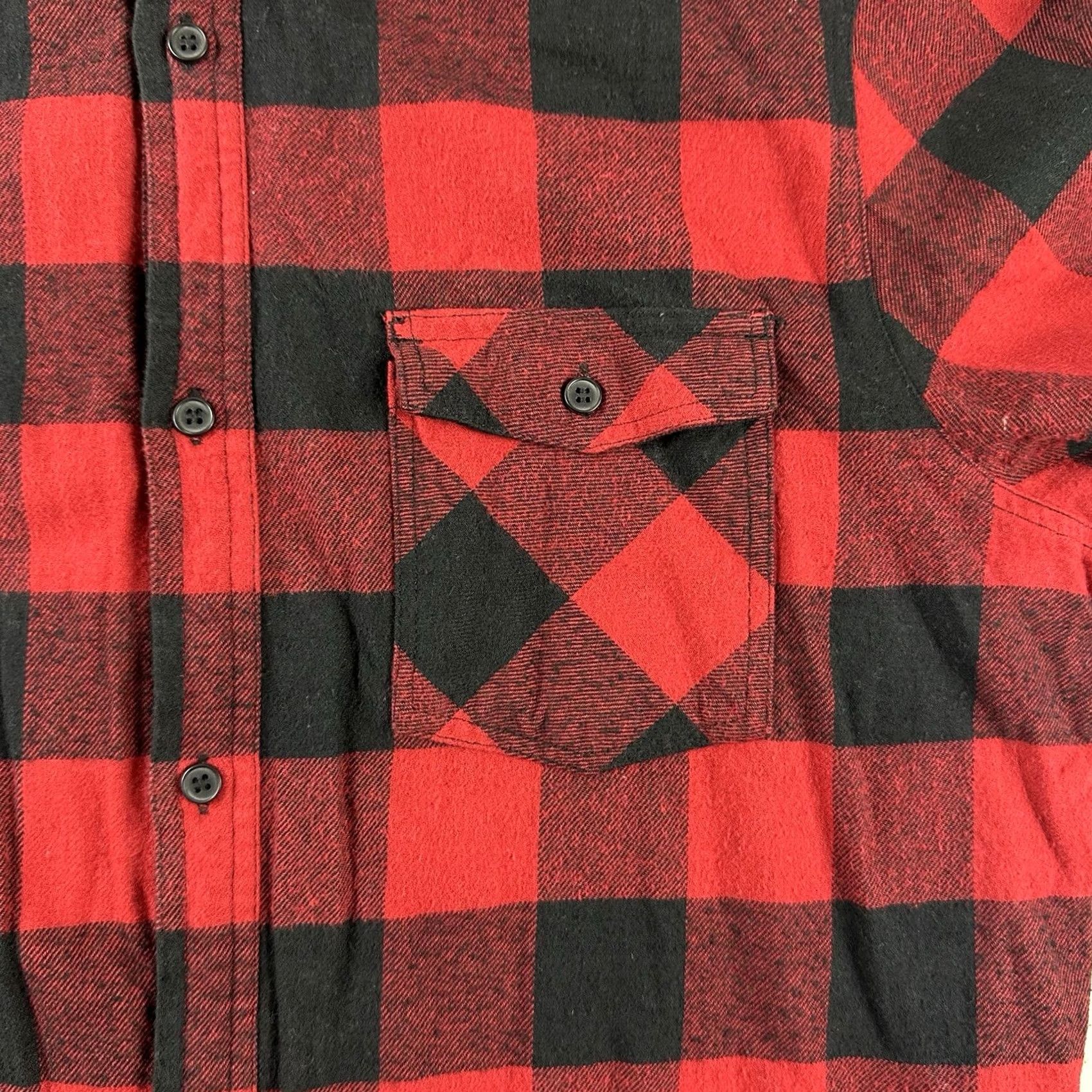 Lumberjack Public Opinion Flannel Shirt Mens Black Red Plaid Long Sleeve Button-Up Casual Regular L Multicolor Cotton Fall Spring Summer Outdoors Men Size US L / EU 52-54 / 3 - 5 Thumbnail