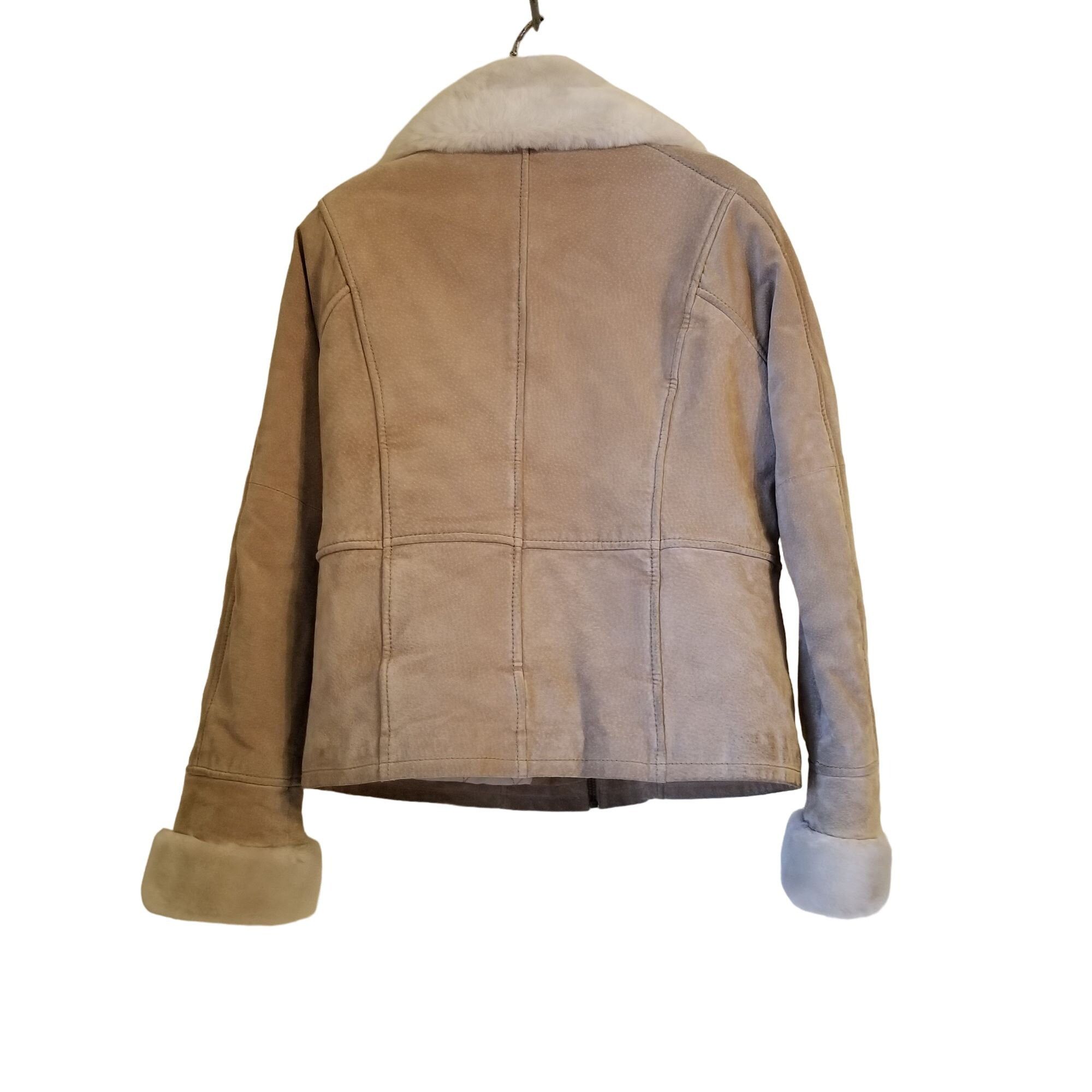 Wilsons Leather Wilsons Leather S Tan Zip Up Bomber Jacket Coat Penny Lane A Size S / US 4 / IT 40 - 2 Thumbnail