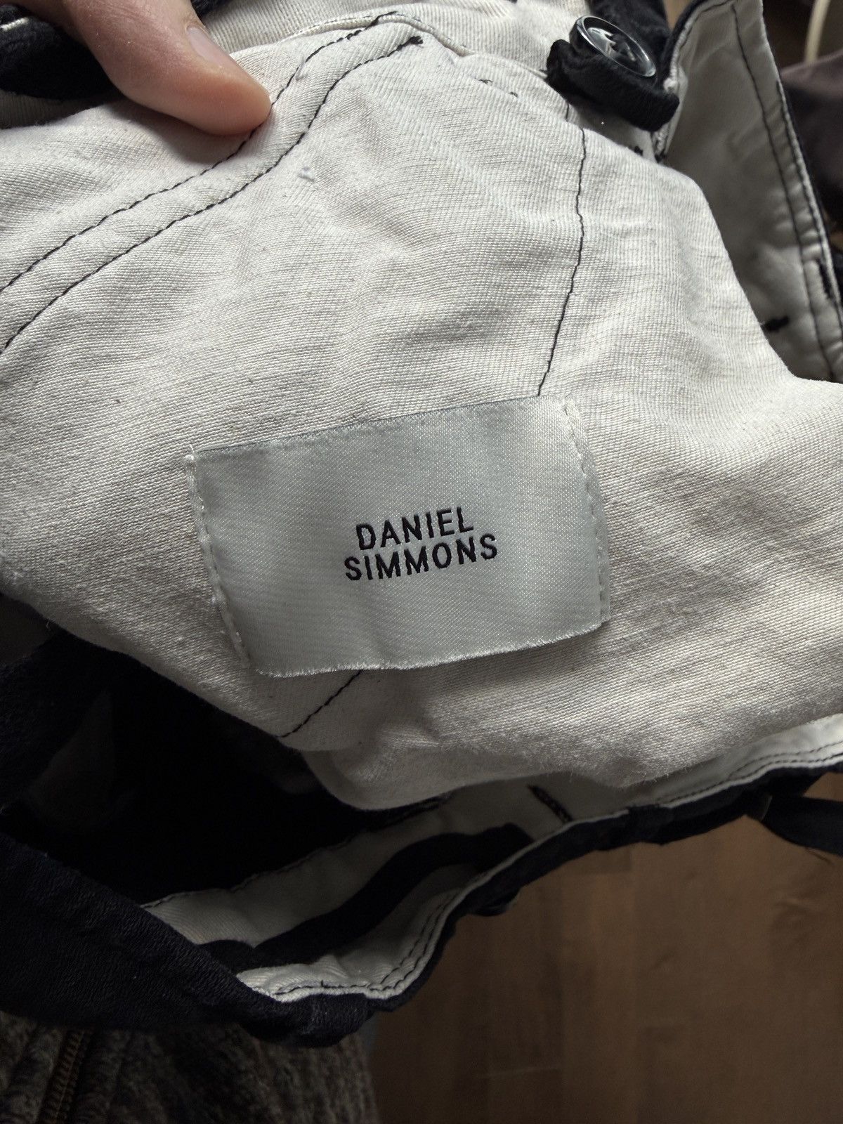 Daniel Simmons Daniel Simmons - Vintage Black Military Cargo Trousers V1 Size US 28 / EU 44 - 6 Thumbnail