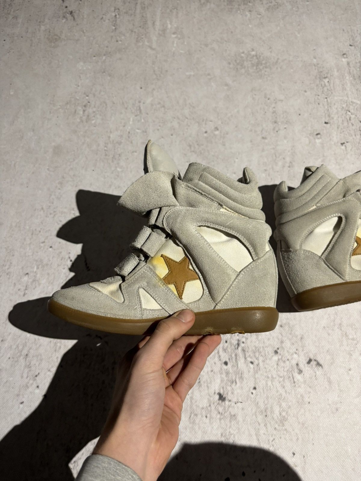 Isabel Marant Y2K Japan Style Isabel Marant Beckett High Top Sneakers Rare Size US 7 / IT 37 - 9 Thumbnail