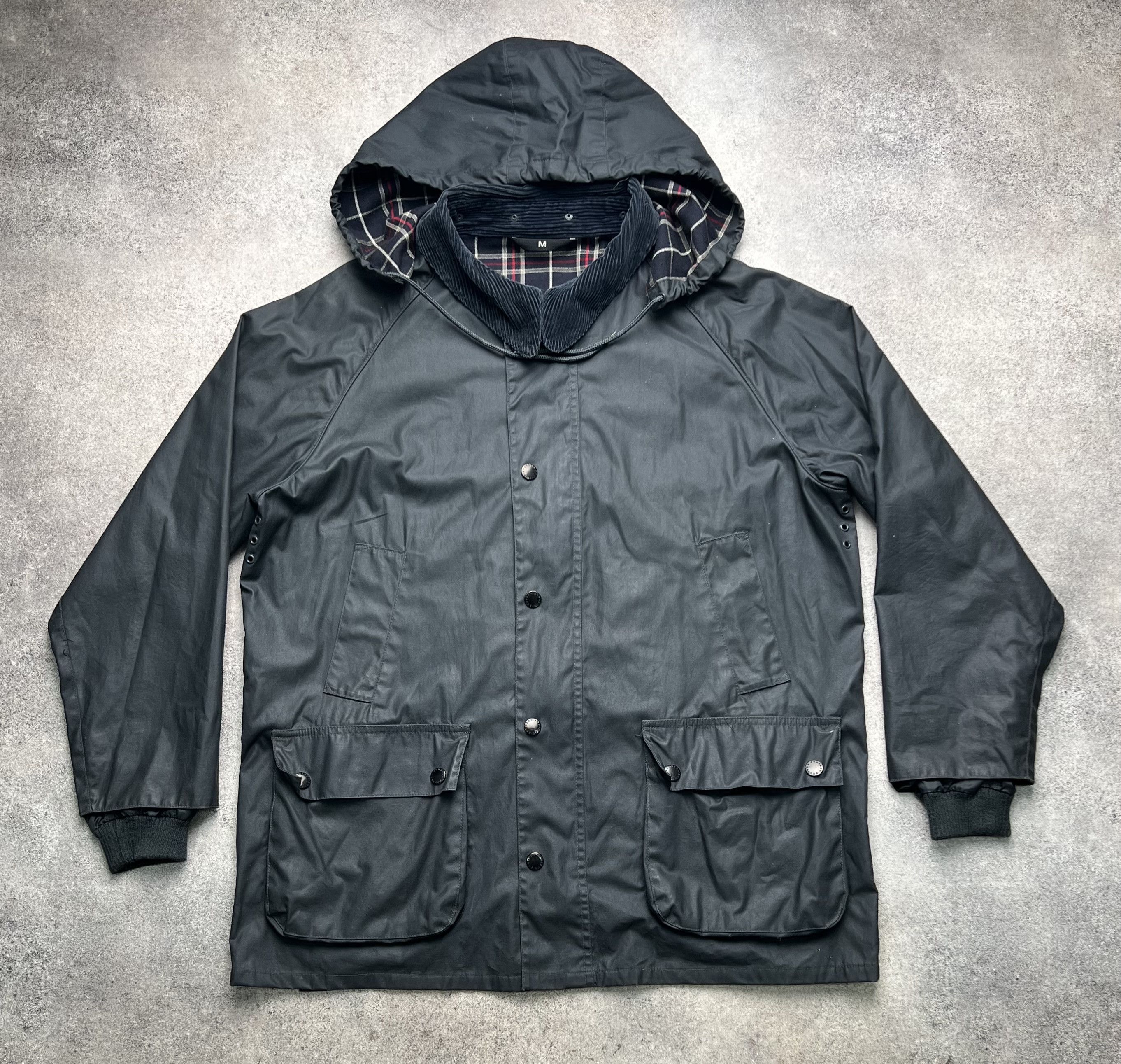 Vintage Bourbon british beafort bedale style waxed streetwear jacket Size US M / EU 48-50 / 2 - 1 Thumbnail