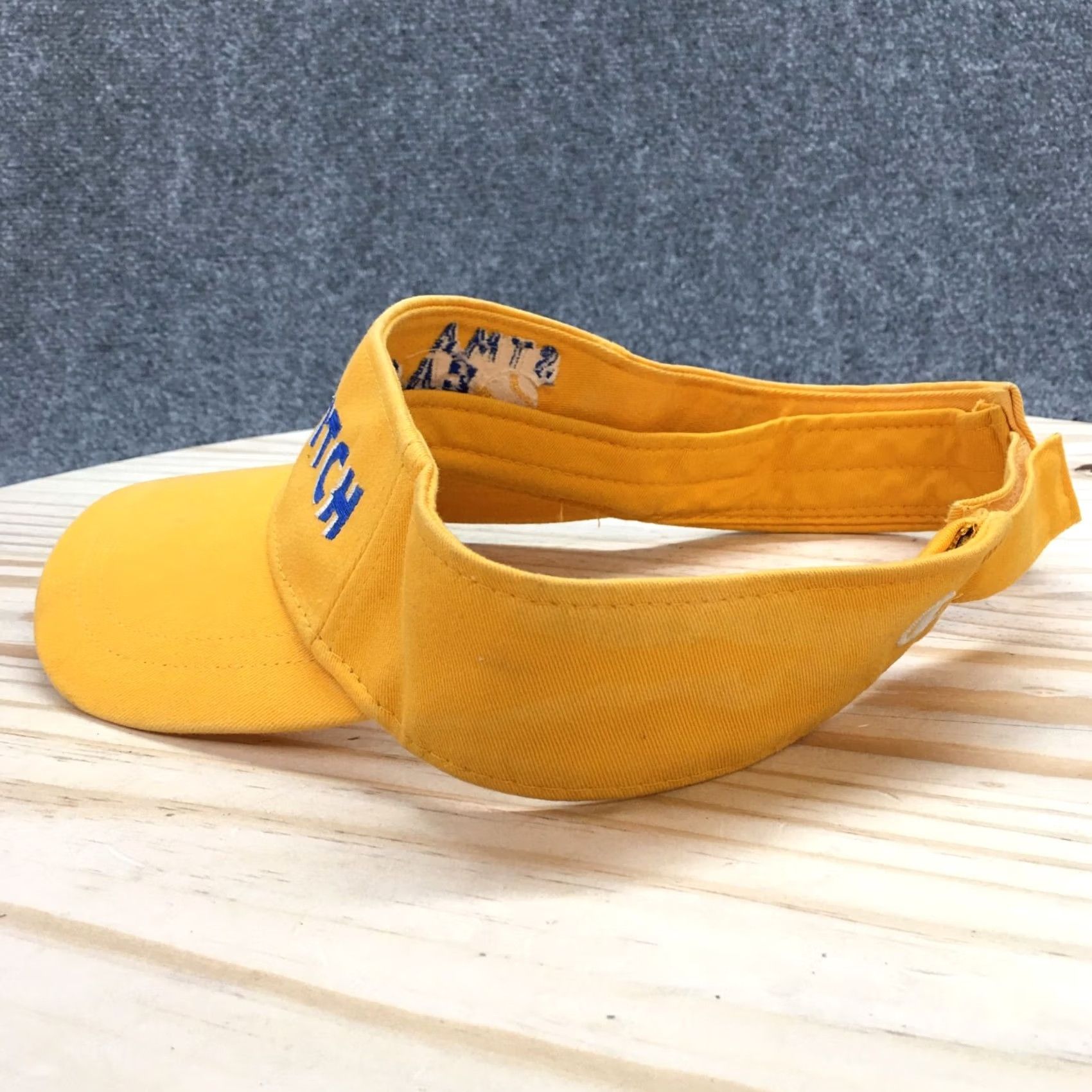 Champion Champion Visor Hat Womens Yellow OS Curved Brim Embroidered Logo STMA Fast Pitch Size ONE SIZE - 5 Thumbnail