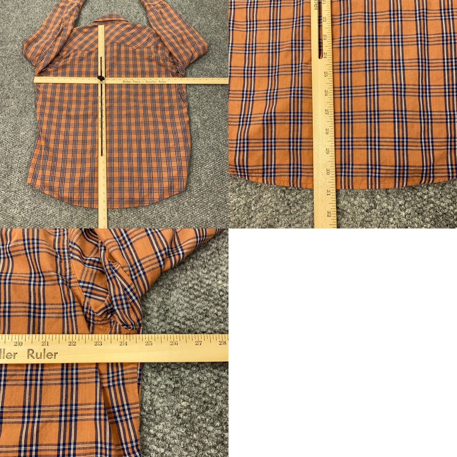 Wrangler Wrangler Wrancher Mens Shirt XL Plaid Pearl Snap Pockets Western Long Sleeve Size US XL / EU 56 / 4 - 8 Thumbnail