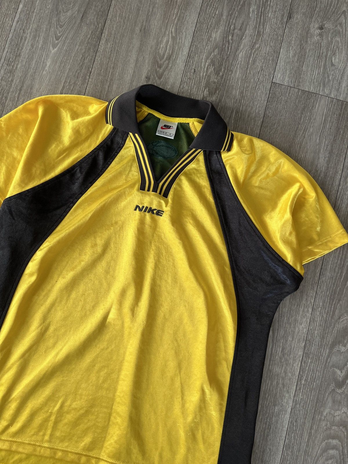 Nike × Vintage Vintage 90s Nike Polo Jersey Shirt Size US M / EU 48-50 / 2 - 2 Thumbnail