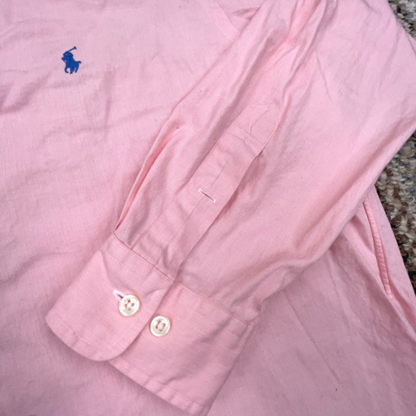 Ralph Lauren Ralph Lauren Shirt Men 16.5 34 Pink Button-Up Yarmouth Pinpoint Oxford Dress Top Size US XL / EU 56 / 4 - 6 Thumbnail