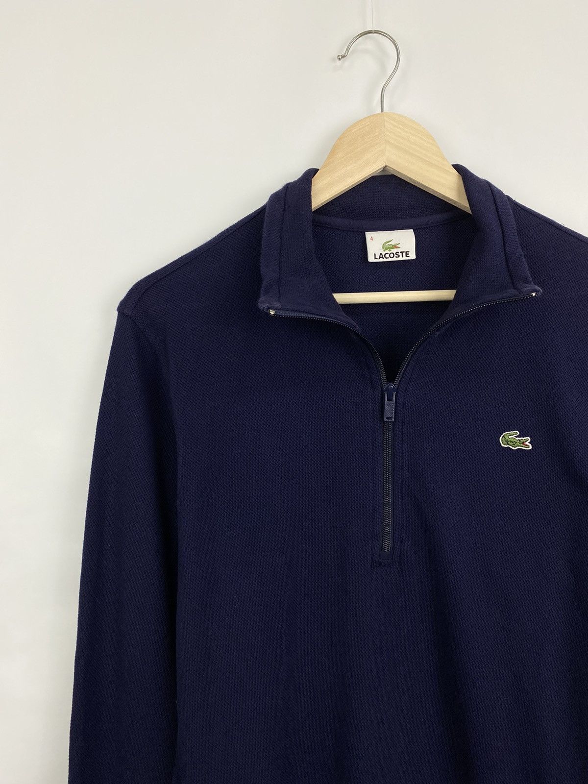 Lacoste 🇺🇸 Vintage 90s Lacoste 1/4 Zip Hoodie college style hype Size US M / EU 48-50 / 2 - 2 Thumbnail