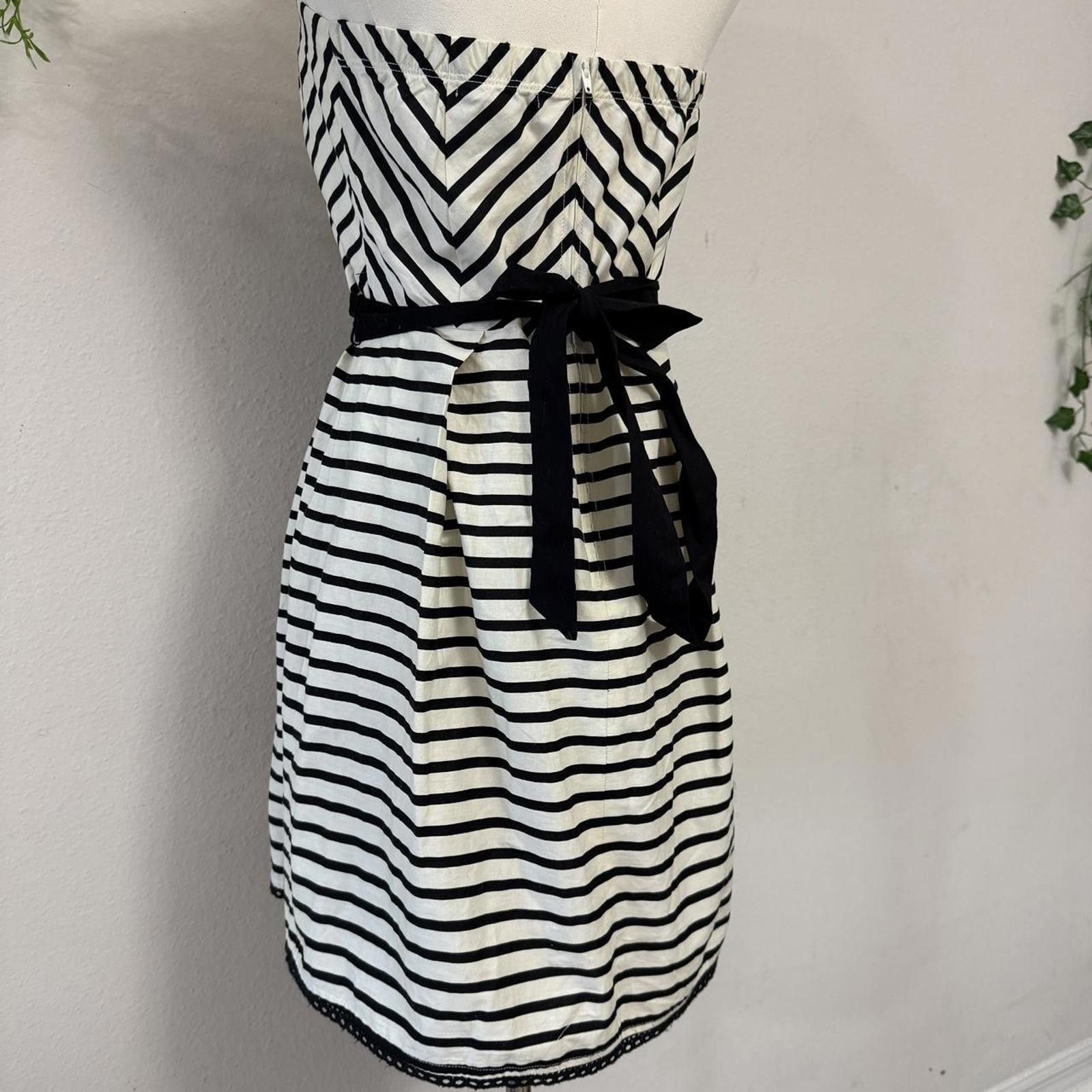 Designer Trixxi Striped Goth Y2k Dress Size 9 Size L / US 10 / IT 46 - 4 Thumbnail