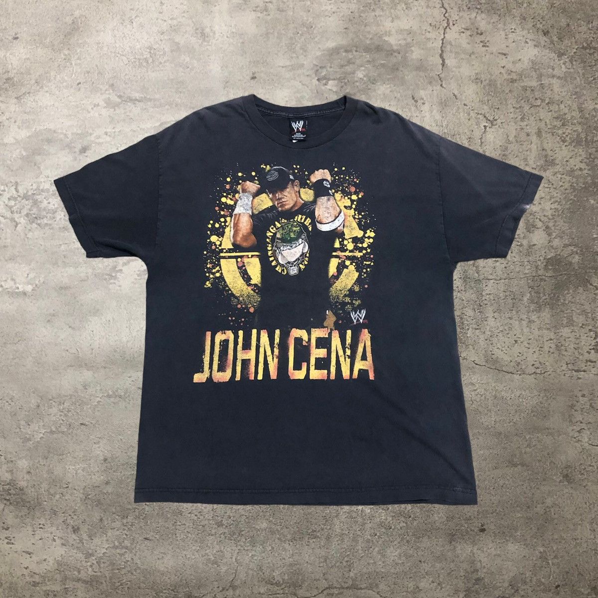 image of Vintage x Wwe 2007 John Cena Wwe in Black, Men's (Size XL)