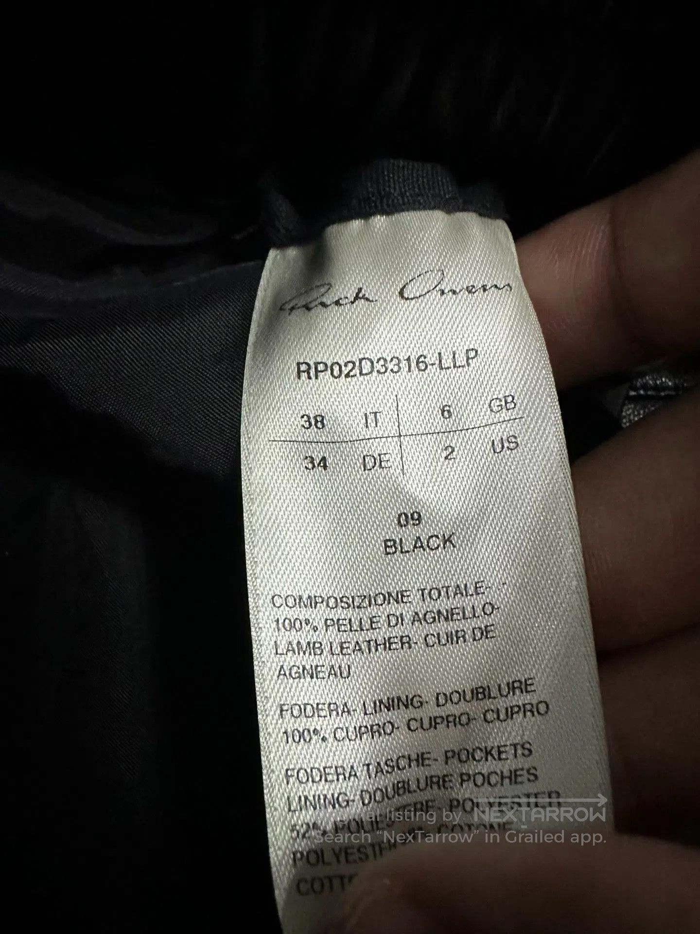 Rick Owens Rick Owens 24FW Waxed Lambskin Boxer Shorts. Size 37" - 3 Thumbnail