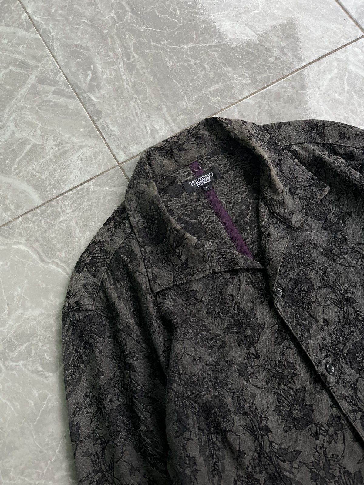 Tornado Mart Tornado Mart Floral Embroidered Shirt Size US M / EU 48-50 / 2 - 5 Thumbnail