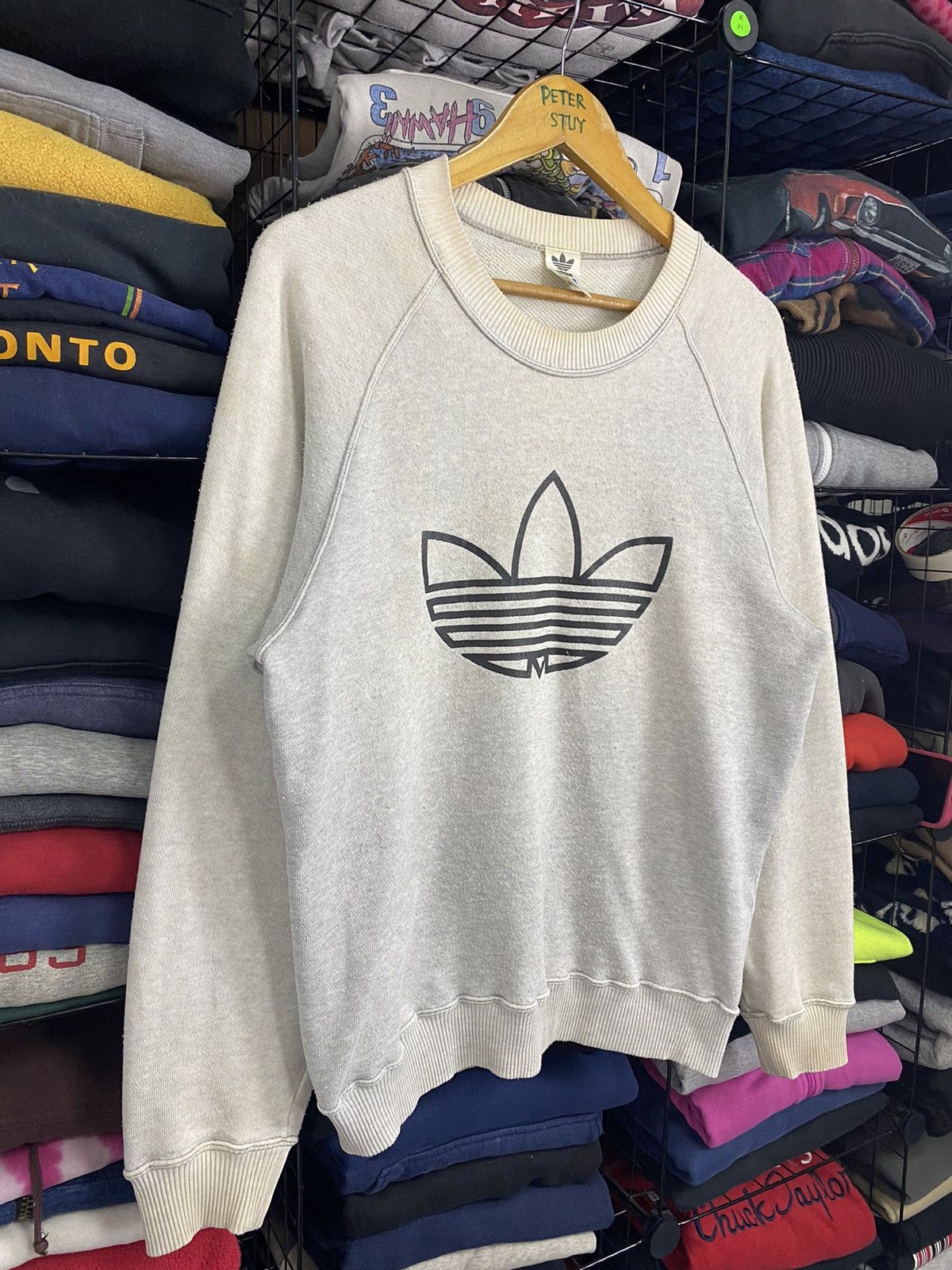 Adidas × Vintage Vintage Adidas big logo sweatshirt Size US M / EU 48-50 / 2 - 5 Thumbnail