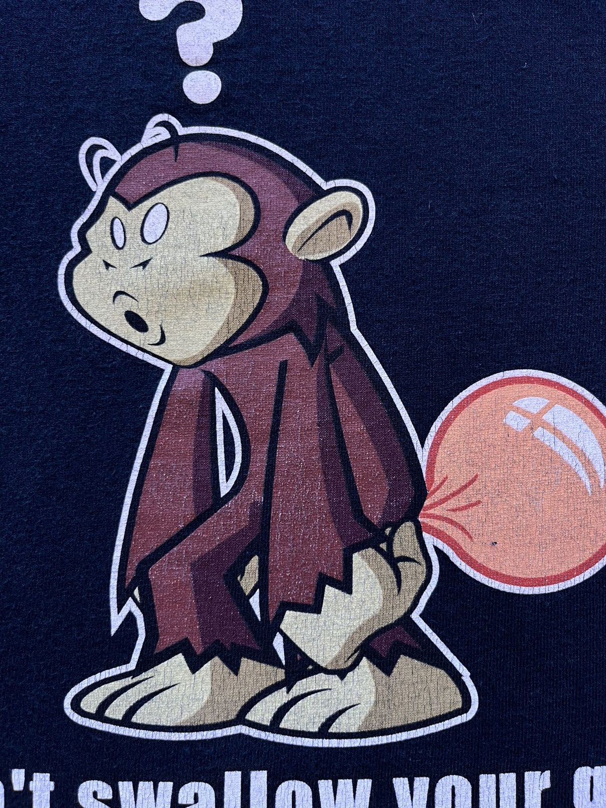 Vintage Vintage 00’s Crazy Monkey “Don't Swallow Your Gum” T-Shirt Size US M / EU 48-50 / 2 - 5 Thumbnail