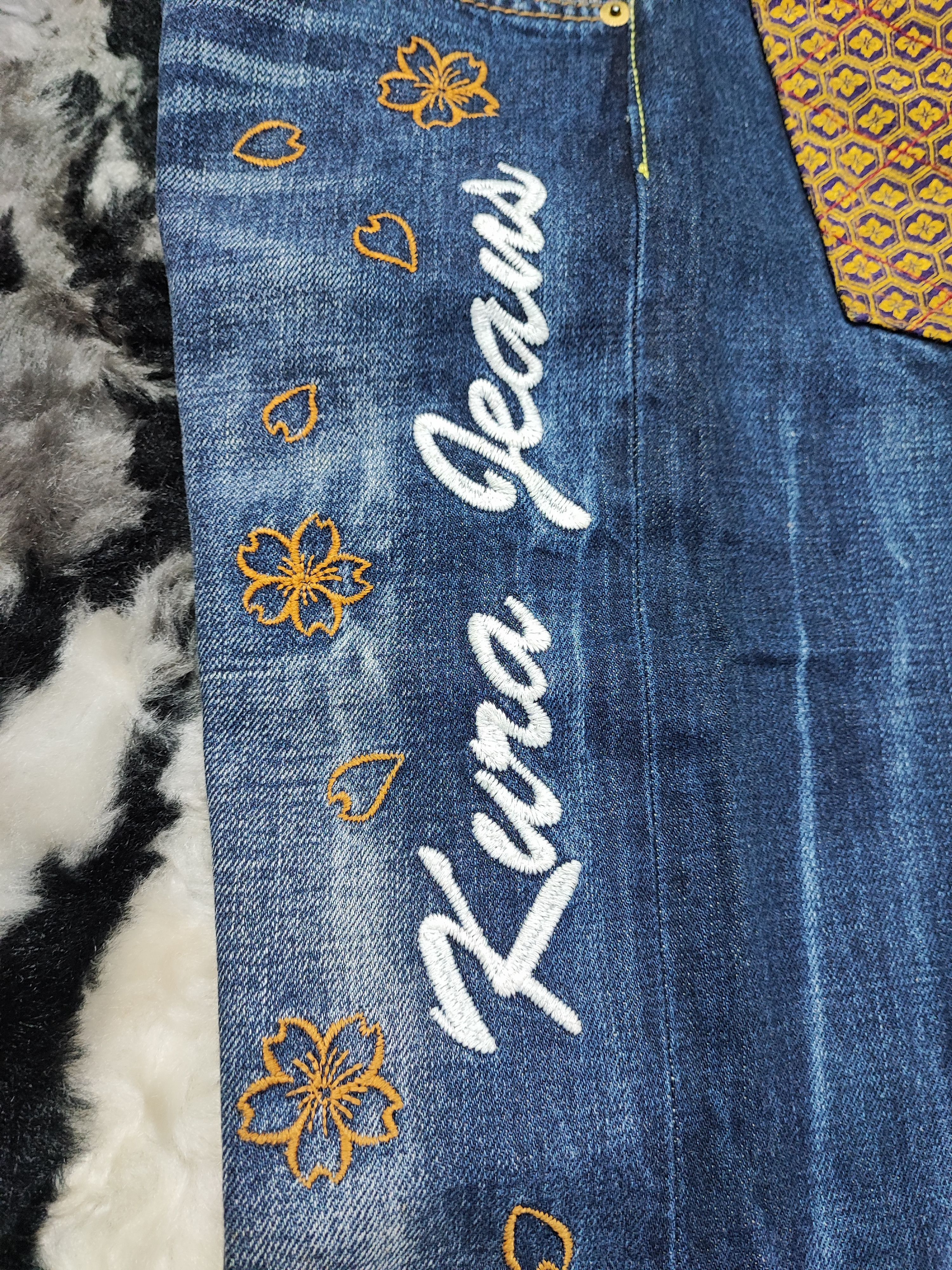 If Six Was Nine × Japanese Brand KURA DENIM JEANS EMBROIDERY DESIGN Size US 28 / EU 44 - 23 Thumbnail