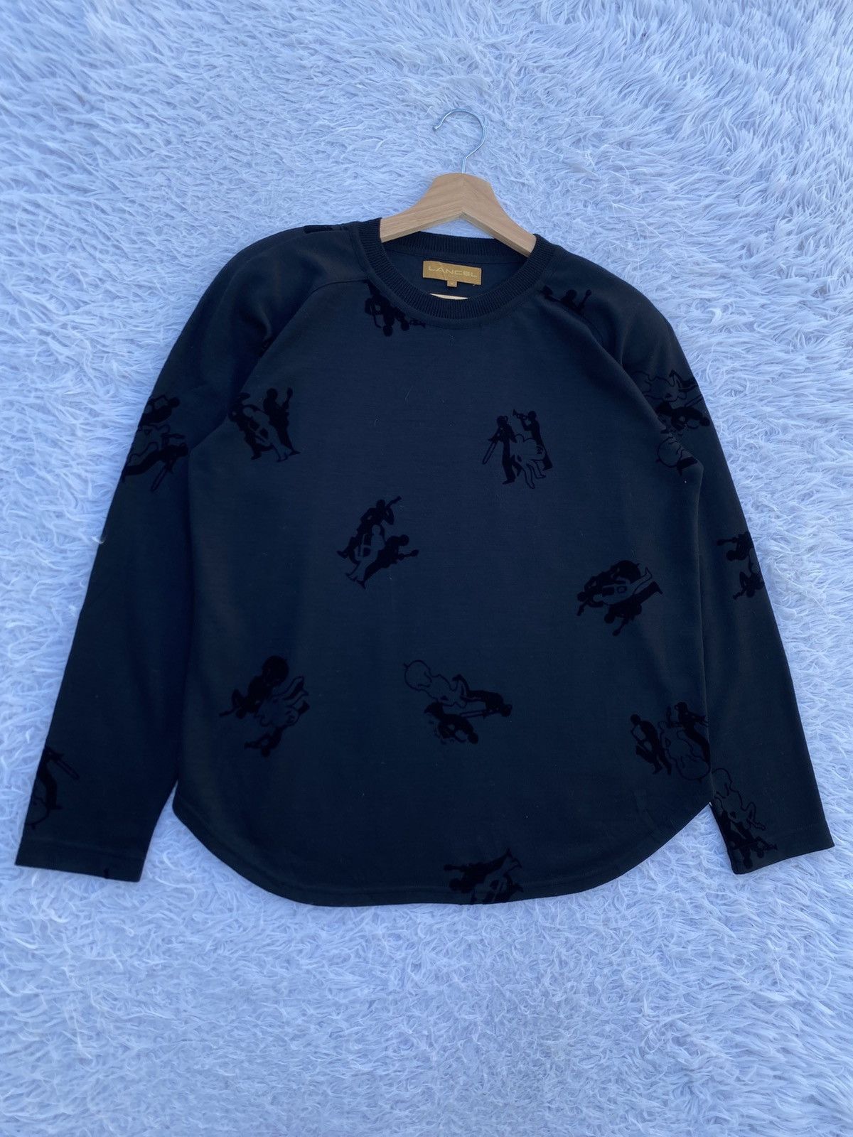 Lancel Rare Vintage 90s LANCEL Paris Nice Design Sweater Size US M / EU 48-50 / 2 - 3 Thumbnail