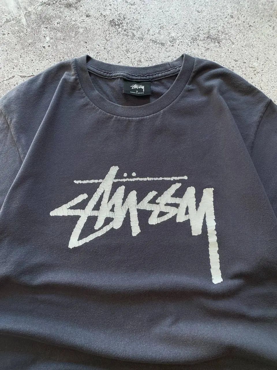 Stussy STUSSY BASIC LOGO WASHED GREY T SHIRT Size US S / EU 44-46 / 1 - 2 Thumbnail
