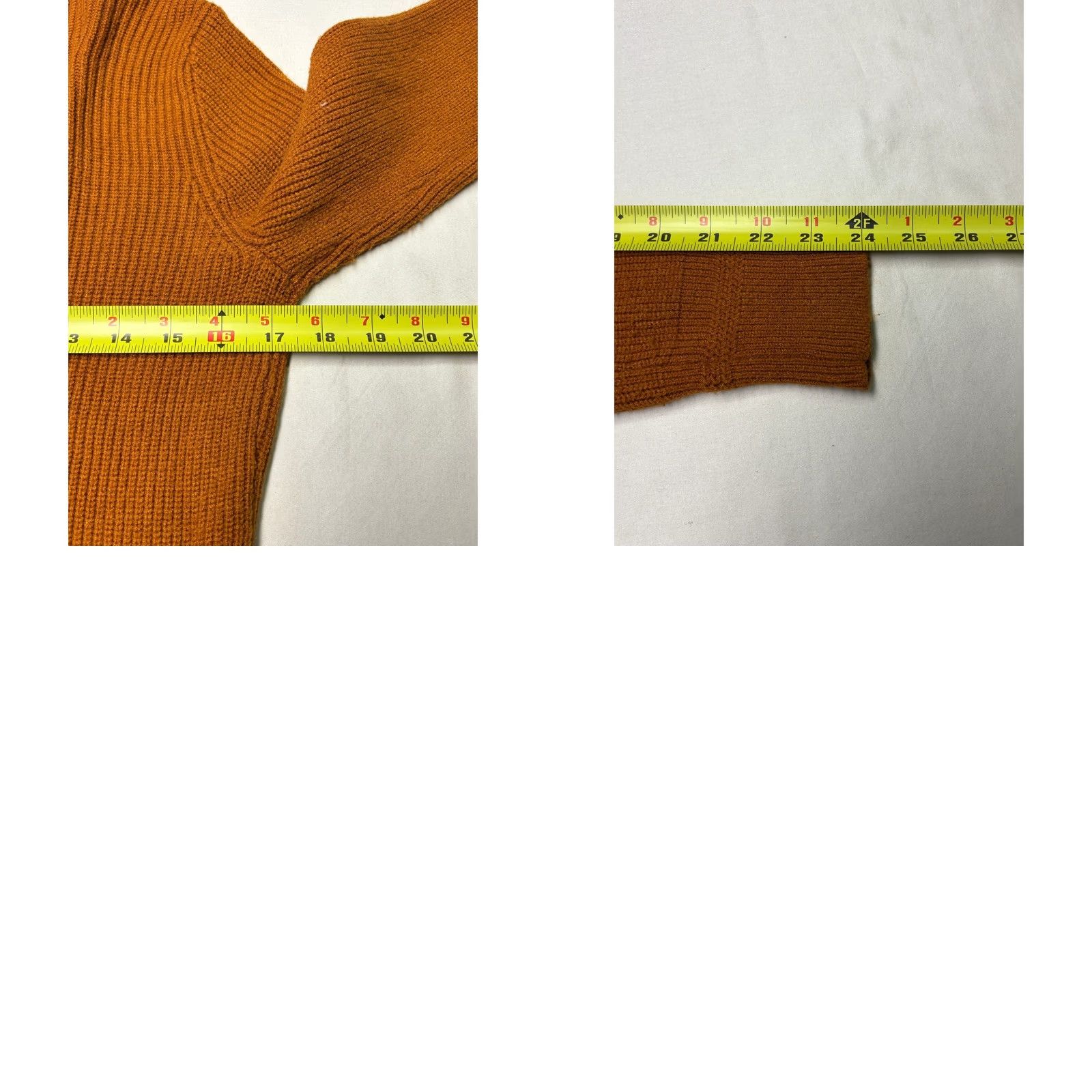 Anthropologie MOTH Anthropologie Burnt Orange Ribbed Tie Front V-Neck Sweater XS Ladies Knits Pullover Long Sleeve Knit Fall Winter Spring Casual Womens Size XS / US 0-2 / IT 36-38 - 8 Thumbnail