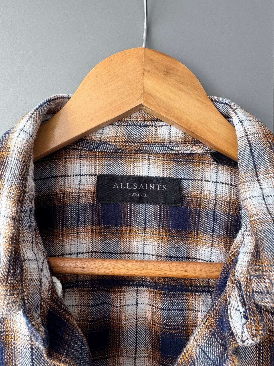 Allsaints All Saints Halleck Cotton Check Shirt Size Small Size US S / EU 44-46 / 1 - 3 Thumbnail