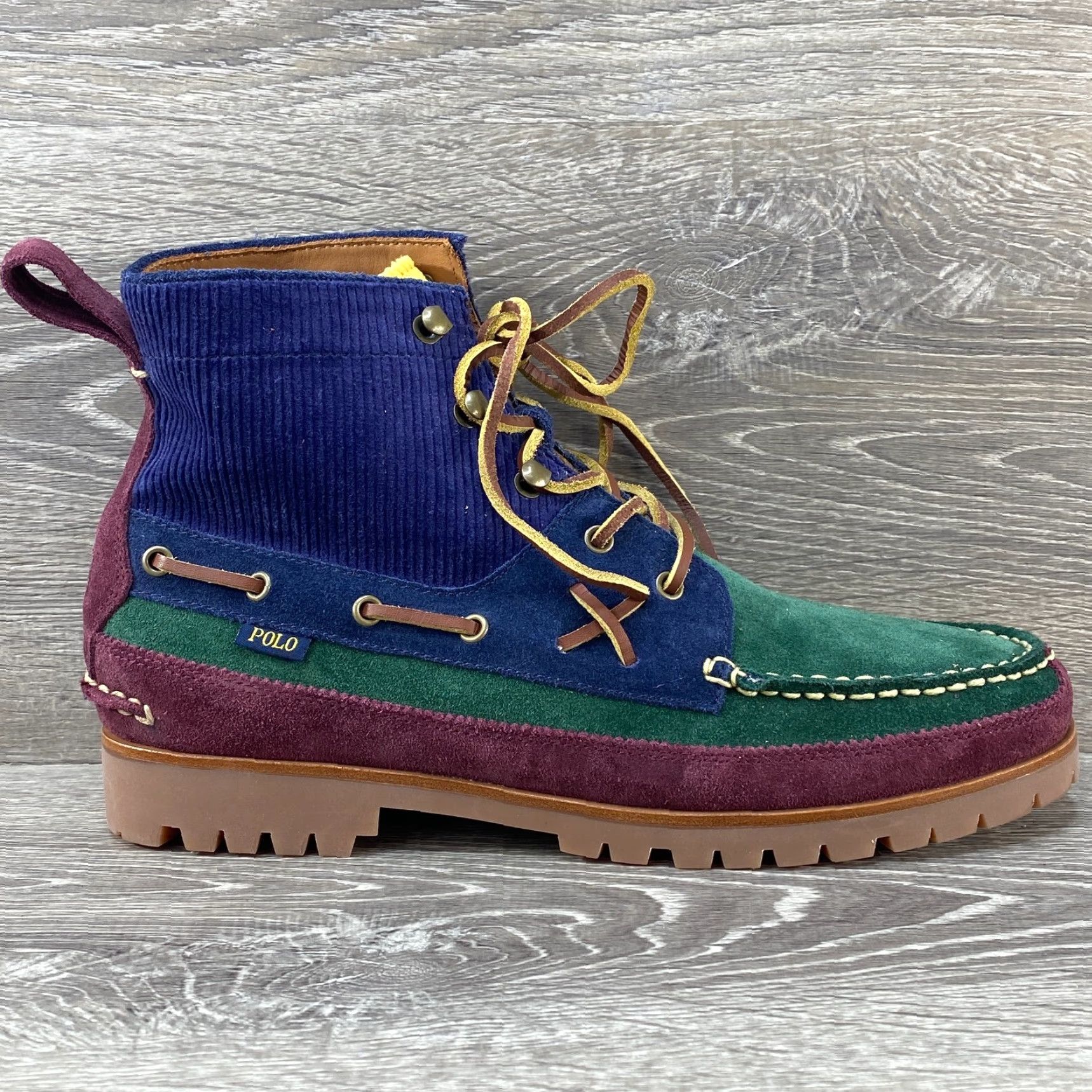 Polo Ralph Lauren Polo Ralph Lauren Country Ranger MID Color Block Suede Corduroy Boots Men's 9.5 Size US M / EU 48-50 / 2 - 2 Thumbnail