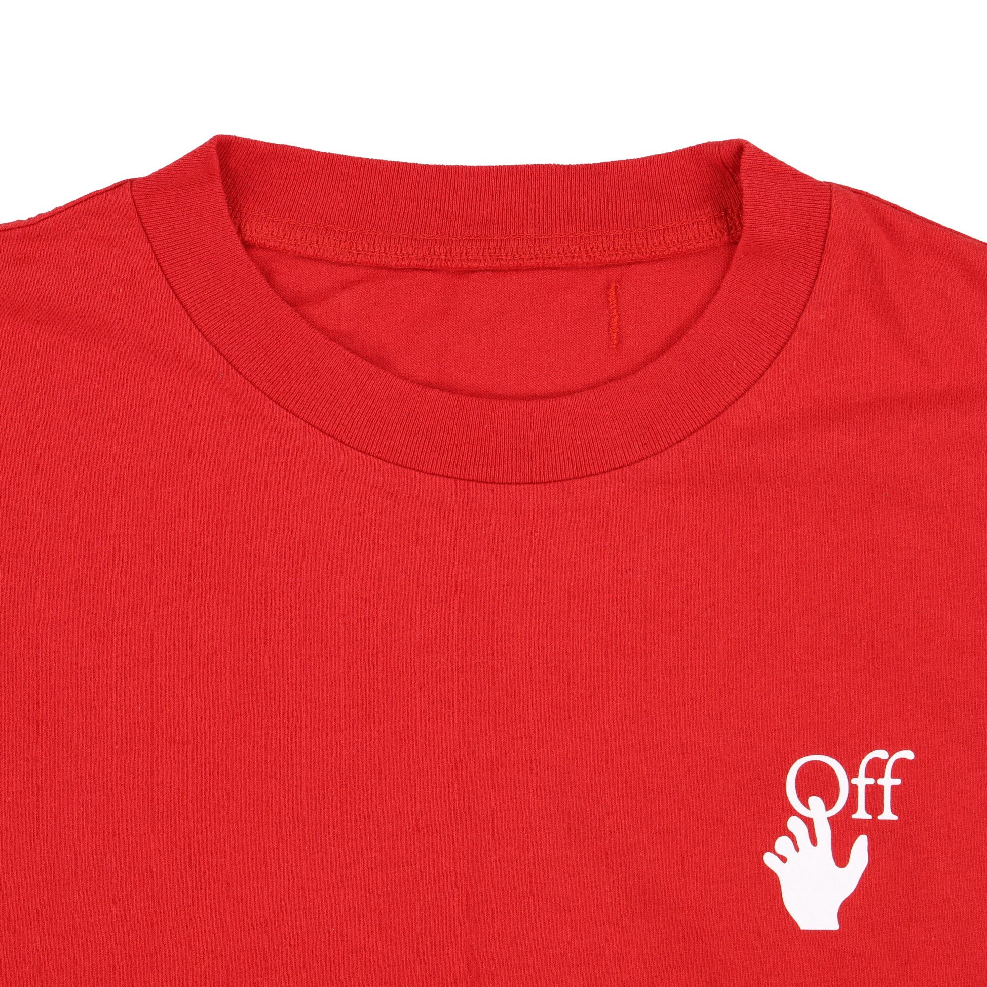 Off-White Red Cut Here Arrows Logo T-Shirt Size US M / EU 48-50 / 2 - 7 Thumbnail