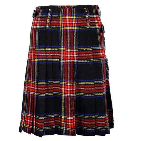 Tartan Kilt Black Stewart 8 Yards