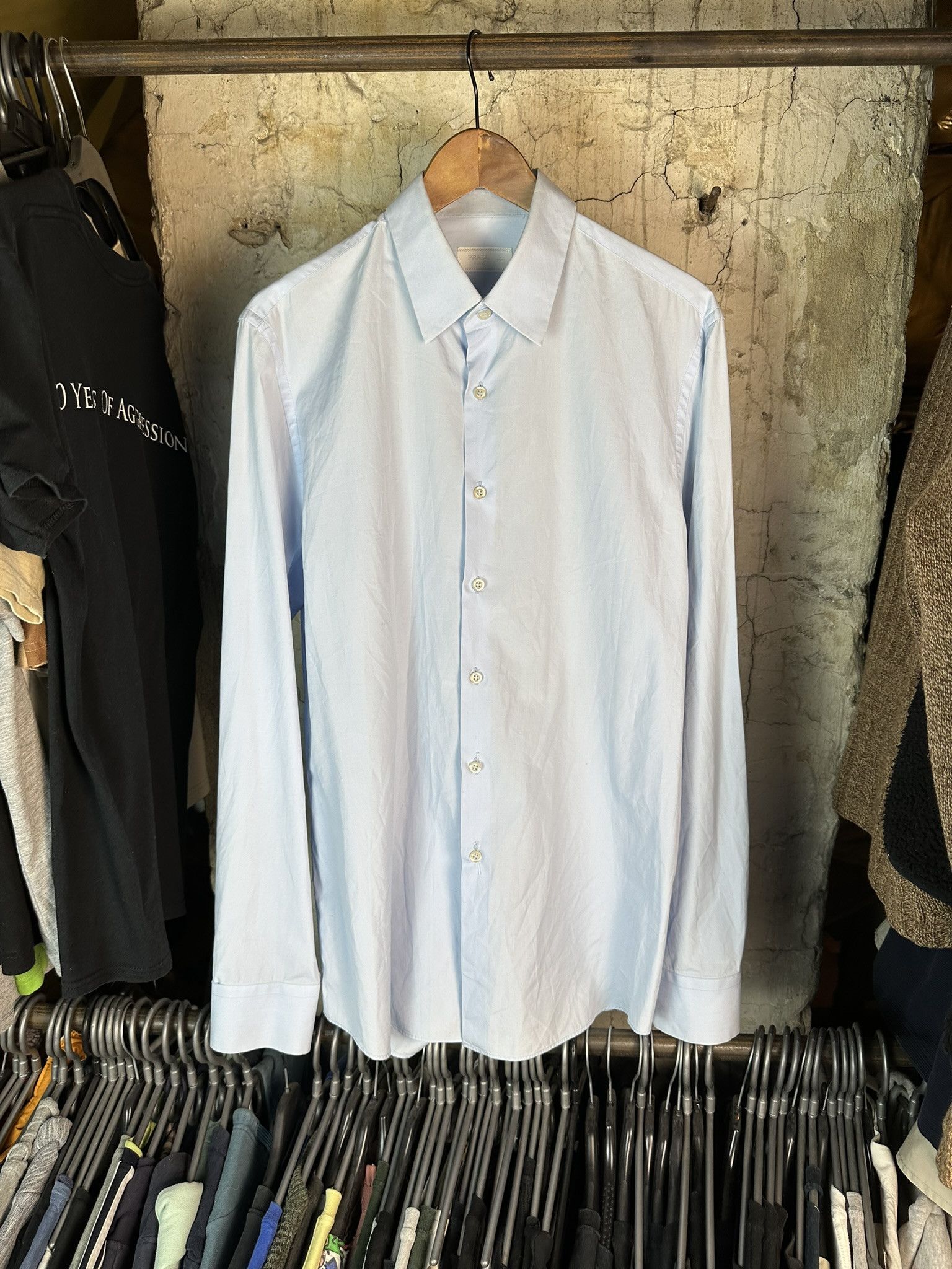 Prada Prada Button Up Elegant Oldmoney Shirt Size US M / EU 48-50 / 2 - 1 Thumbnail