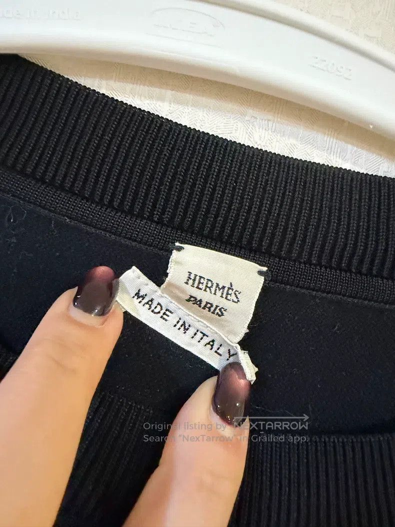 Hermes Hermes Black knitted short-sleeve Size XS / US 0-2 / IT 36-38 - 2 Thumbnail