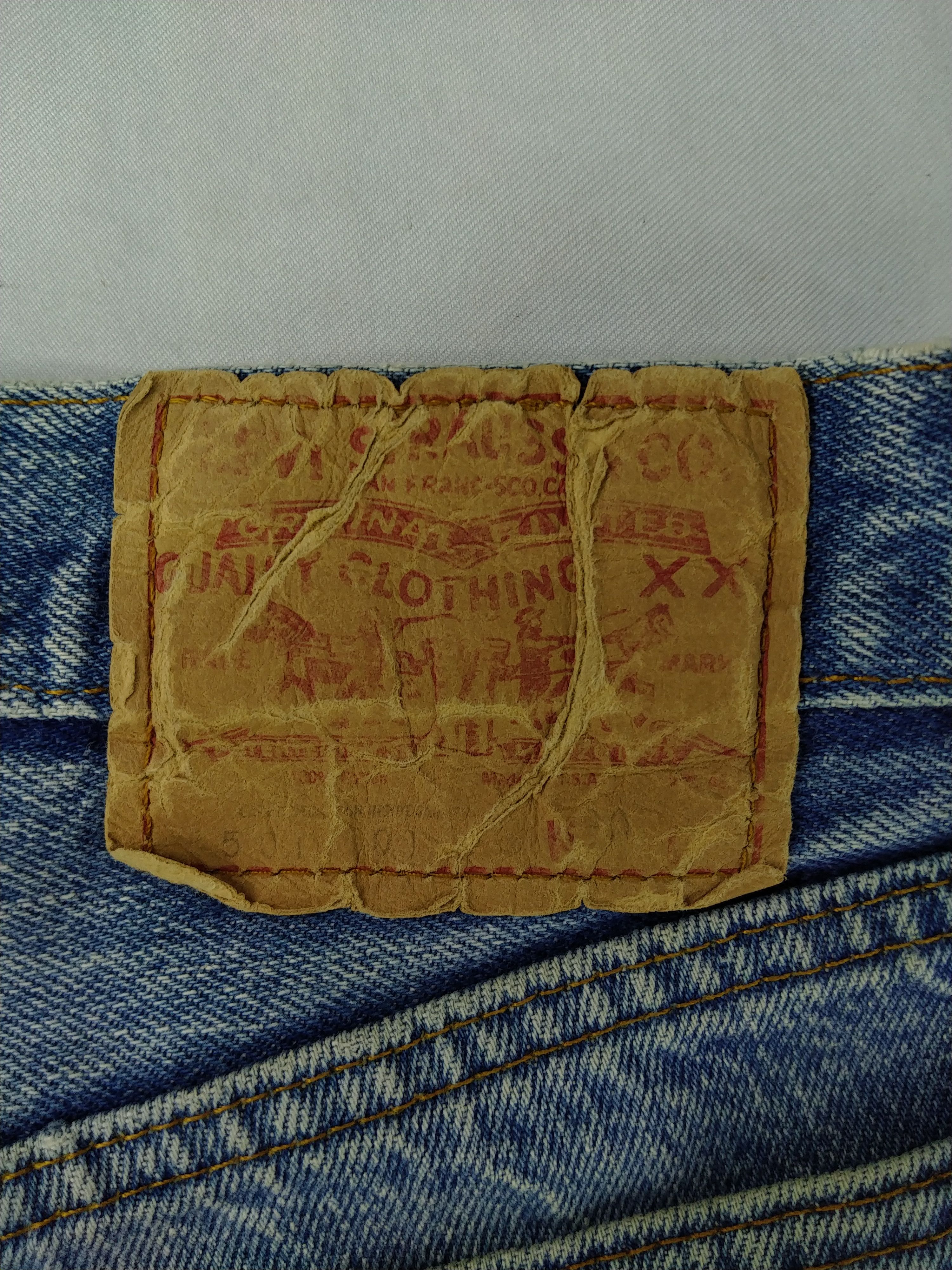 Levi's 80s Blue Vintage Levi's 501 USA Jeans 30x29 Denim -JN086 Size US 30 / EU 46 - 10 Thumbnail