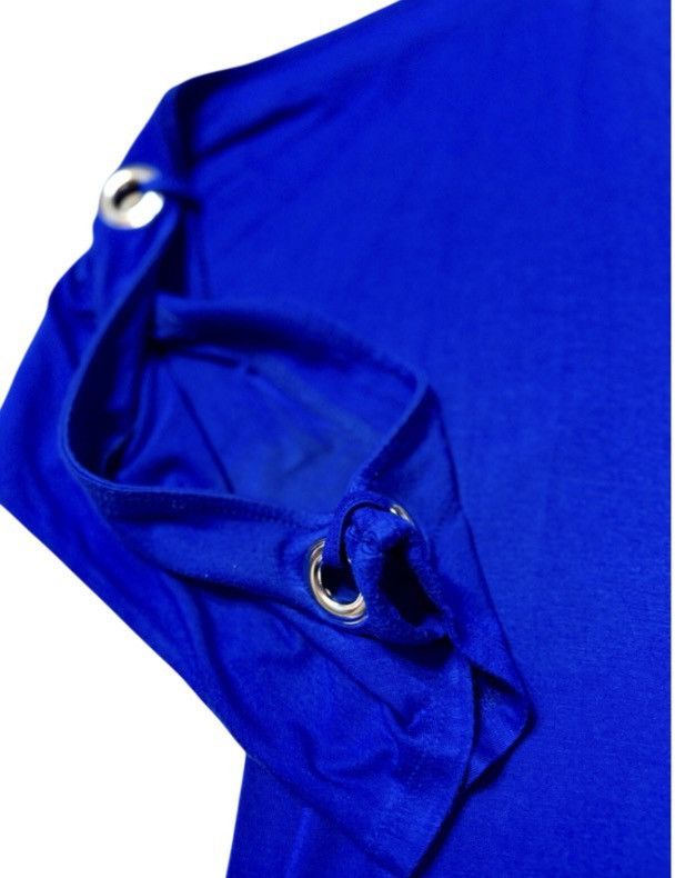 Other Cable & Gauge Royal Blue Grommet Cold-Shoulder Top Womens XL Size XL / US 12-14 / IT 48-50 - 7 Thumbnail