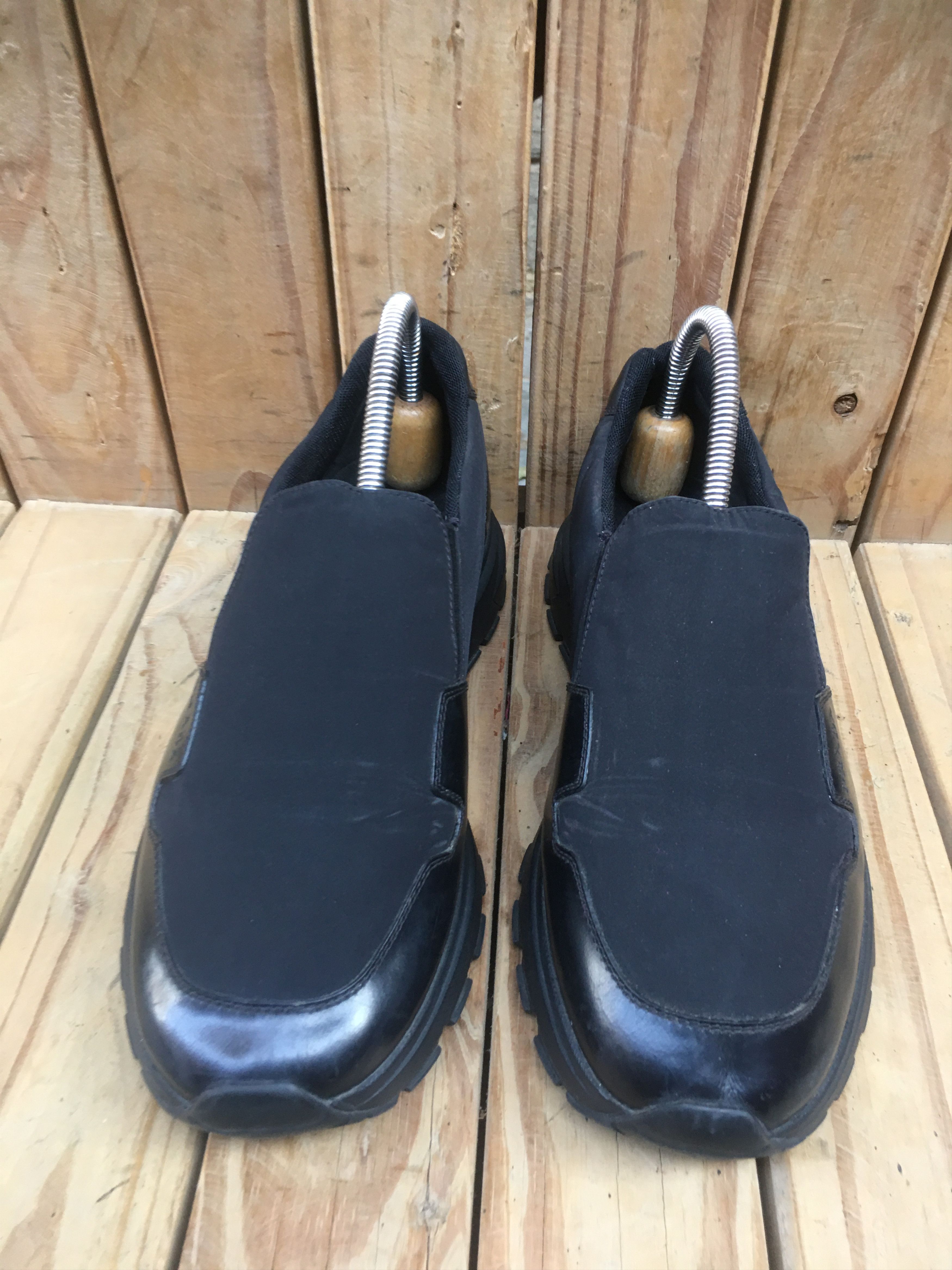 Prada PRADA Black Men's Leather / Nylon Casual Sneakers Uk 5.5 Size US 6.5 / EU 39-40 - 2 Thumbnail