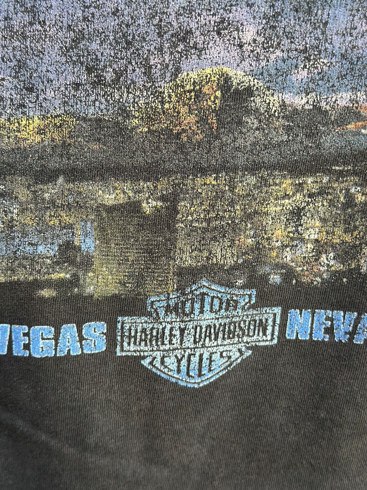 Harley Davidson Thrashed Vintage Harley Davidson Sun Faded Tee Size US L / EU 52-54 / 3 - 8 Thumbnail