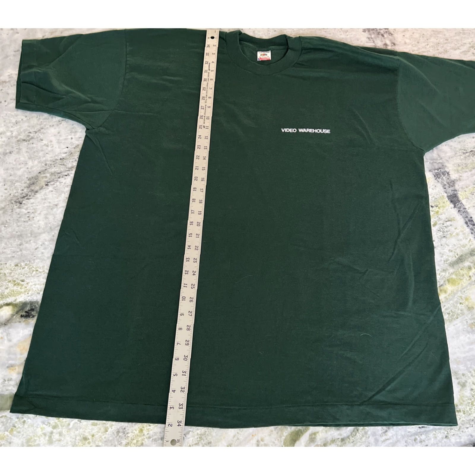 Fruit Of The Loom VINTAGE POSSE 1993 Video Warehouse Promo T shirt Men 3XL Green Cotton Short Sleeve Graphic Tee US Fan Merchandise Mens Size US XXL / EU 58 / 5 - 6 Thumbnail