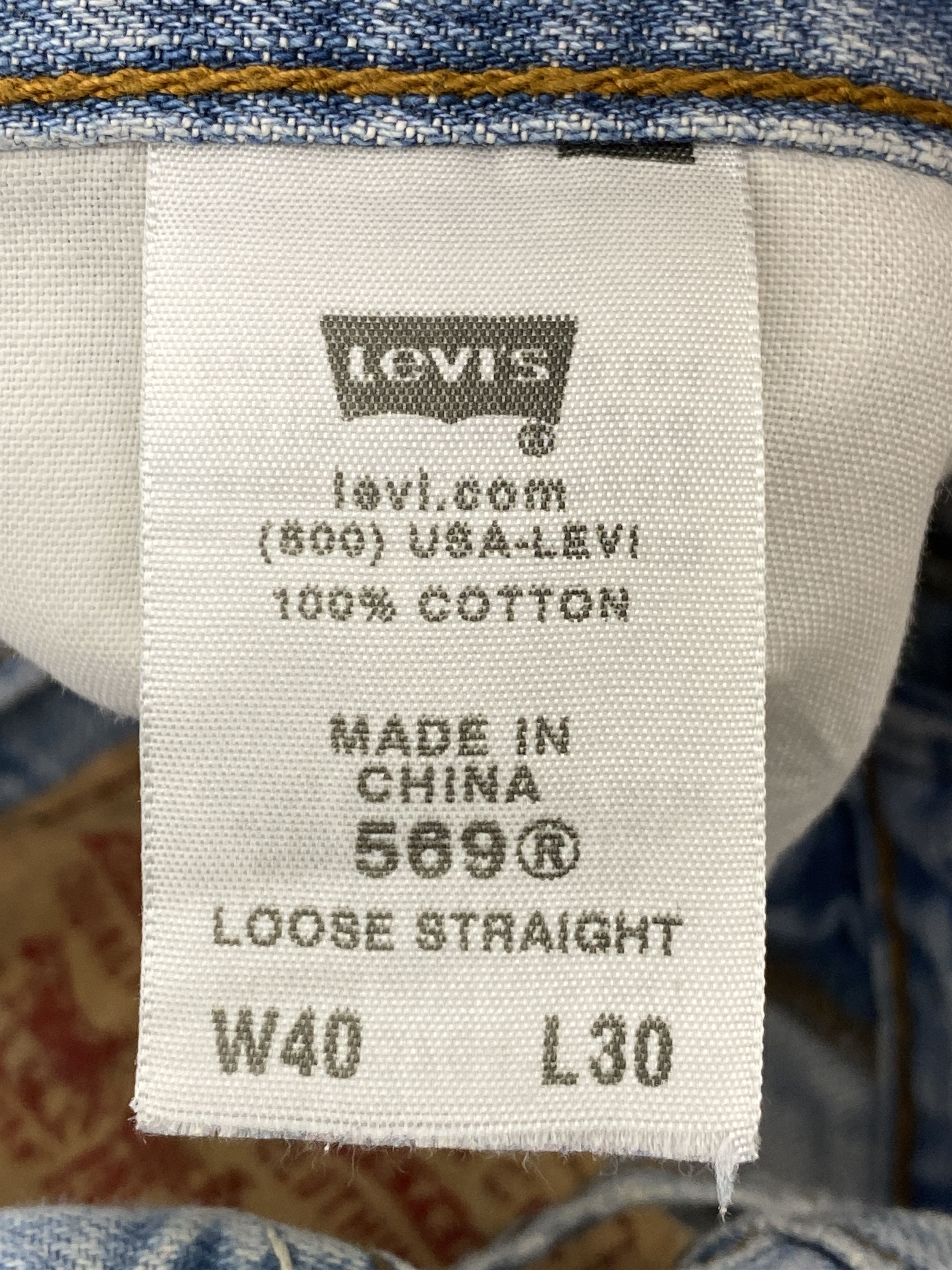 Levi's Vintage Levi's 569 Light Washed Jeans DP2684 Size US 43 - 7 Thumbnail