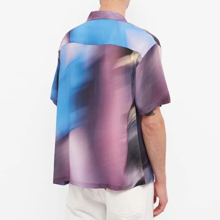 Stussy Blue Motion Pattern Viscose Short Sleeve Shirt Size US S / EU 44-46 / 1 - 4 Thumbnail
