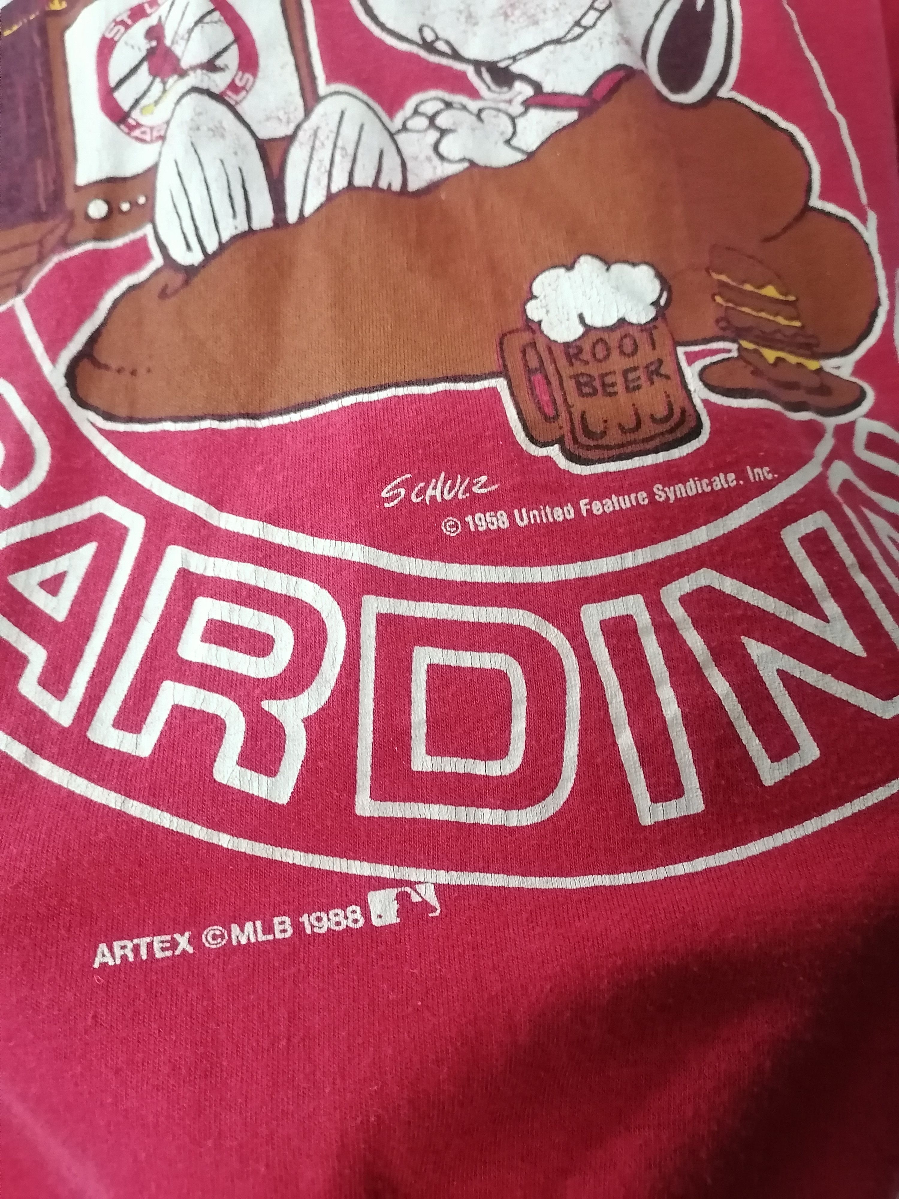 MLB 80s St. Louis Cardinals Peanuts MLB Tee Size US L / EU 52-54 / 3 - 3 Thumbnail