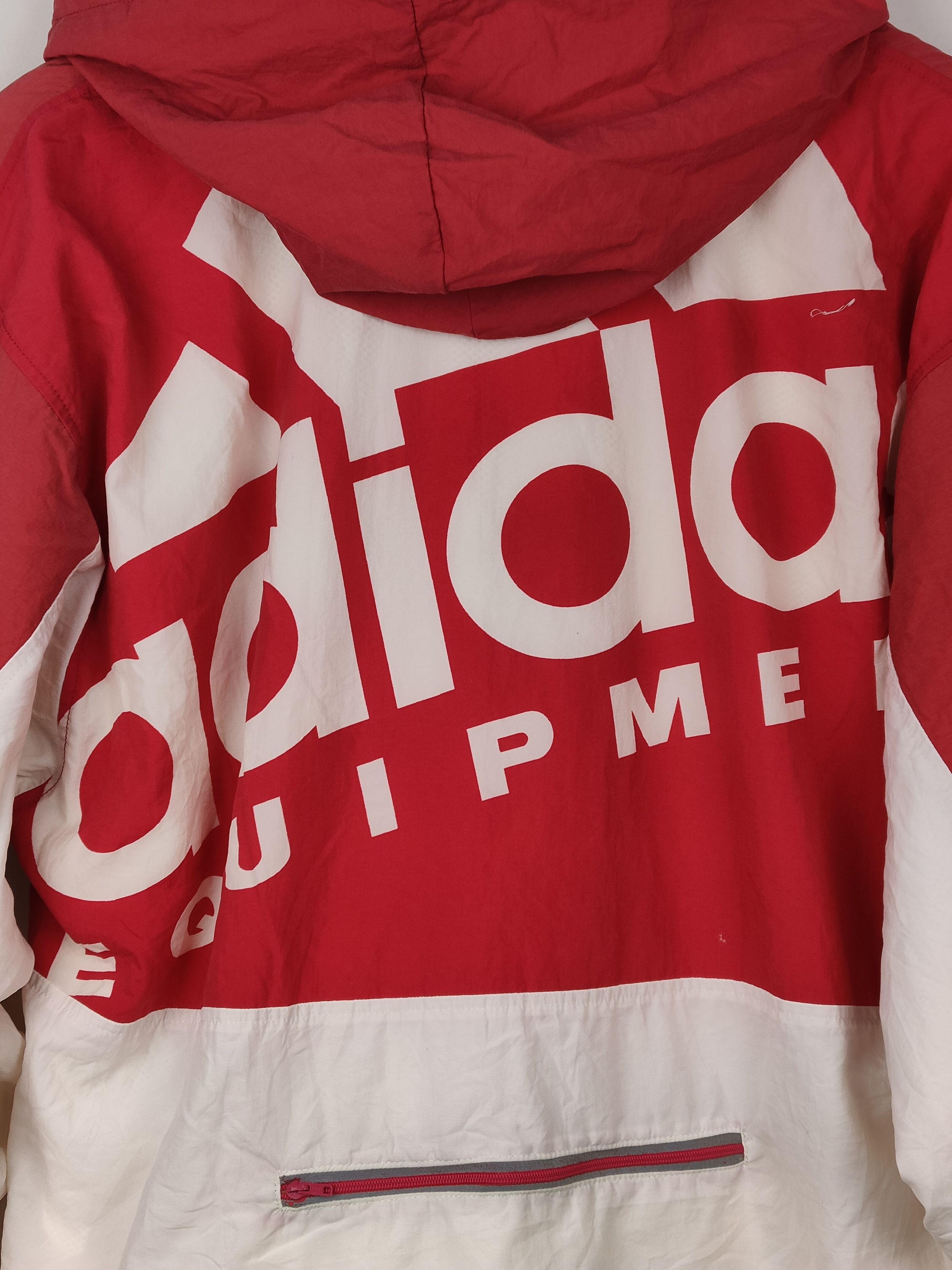 Vintage Vintage Adidas Equipment Halfzip Hoodie Jacket Size US L / EU 52-54 / 3 - 9 Thumbnail