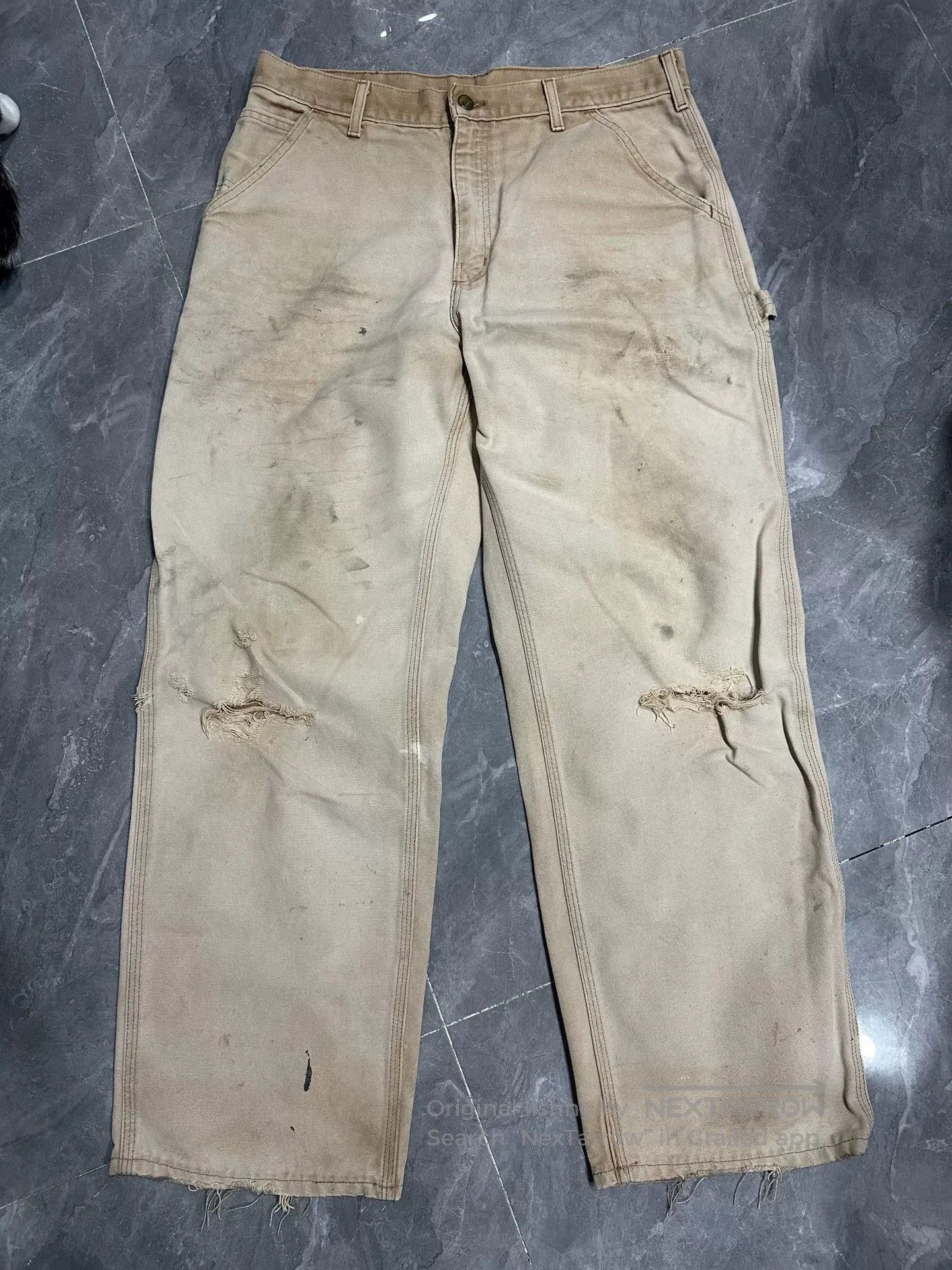 Carhartt Vintage Carhartt Khaki Work Pants. Size US 32 / EU 48 - 1 Thumbnail