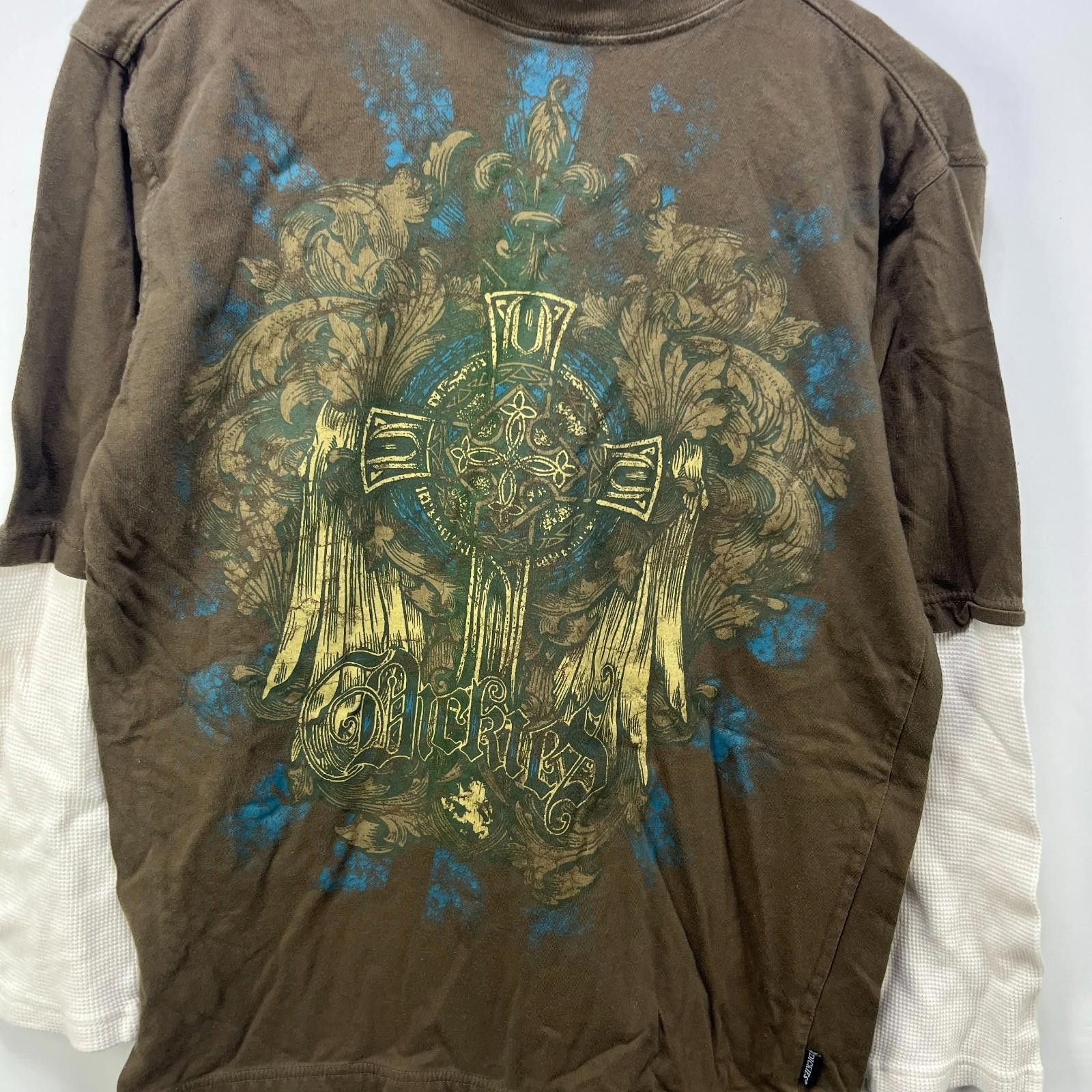 Dickies Vintage Dickies Y2K Cross Skater Thermal Longsleeve Shirt M Size US M / EU 48-50 / 2 - 2 Thumbnail
