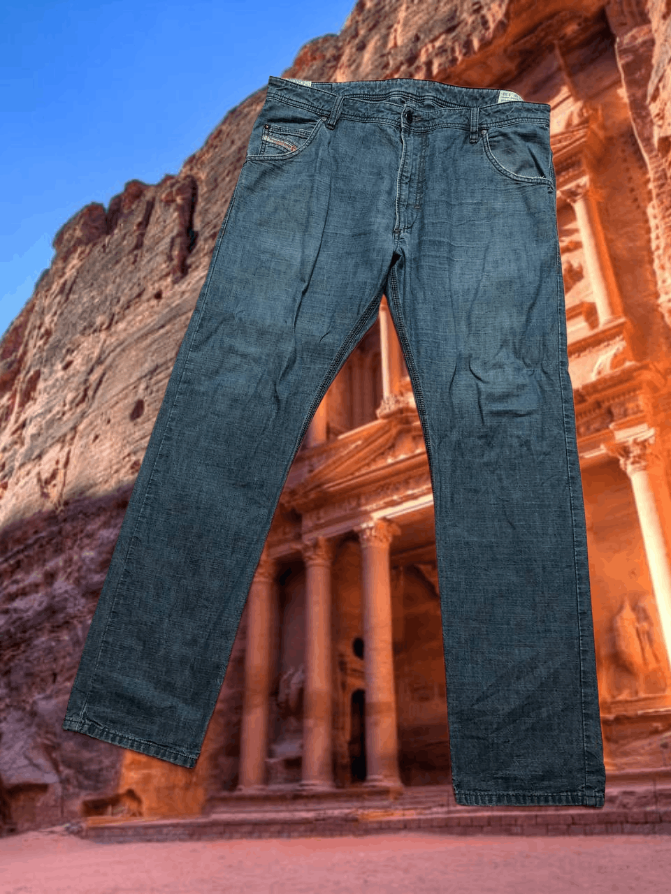 Diesel Distressed Thrashed Jeans DIESEL KROOLEY Y2K Vintage Size US 36 / EU 52 - 1 Thumbnail