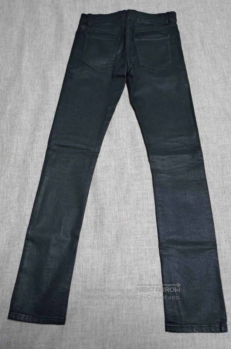 Saint Laurent Paris Saint Laurent Paris Coated and Rubberized Denim Jeans Size US 29 - 2 Thumbnail