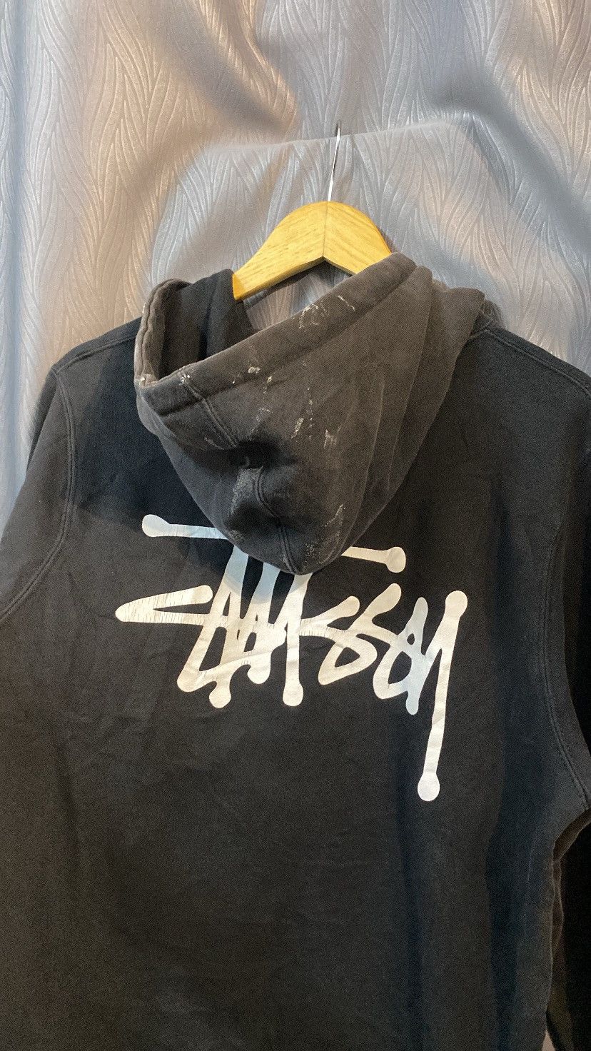 STUSSY SIGNATURE HODDIE SUN FADED DISTRESS