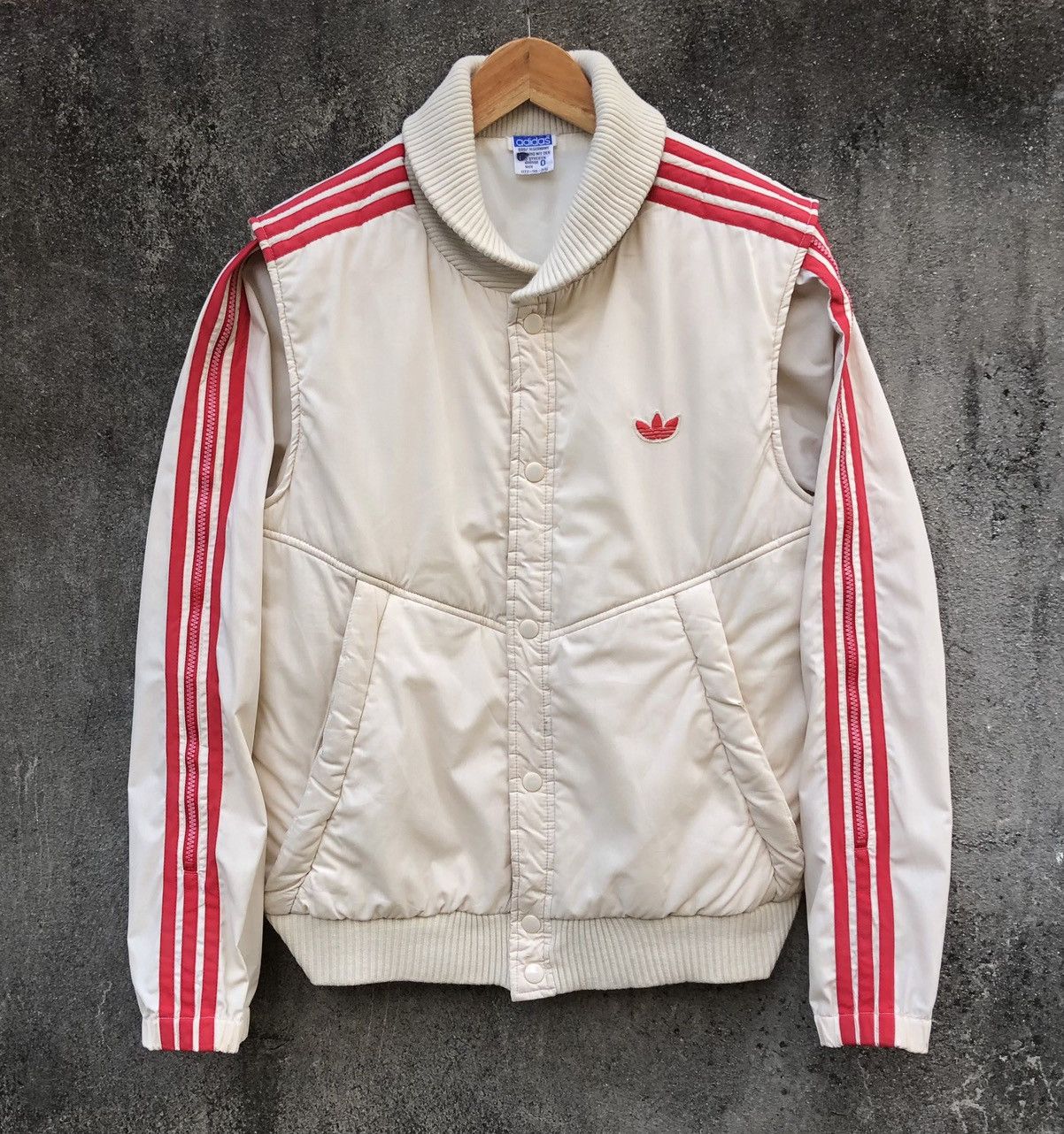Adidas VTG 80s Adidas Descente Trefoil PufferJacket Pull in Sleeves Size US M / EU 48-50 / 2 - 11 Thumbnail